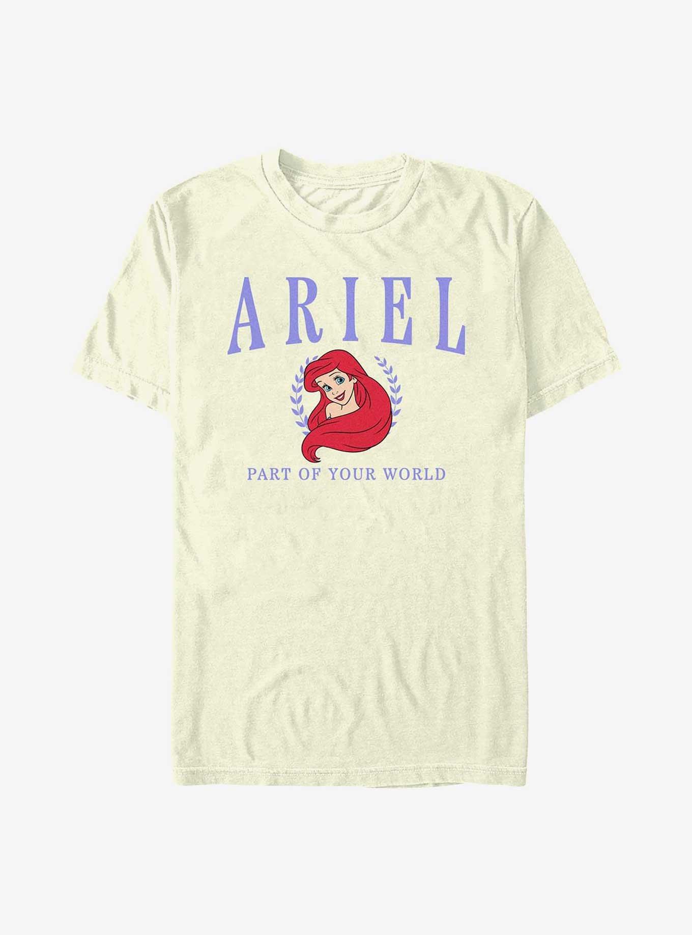 Disney Princesses Ariel Collegiate T-Shirt, NATURAL, hi-res
