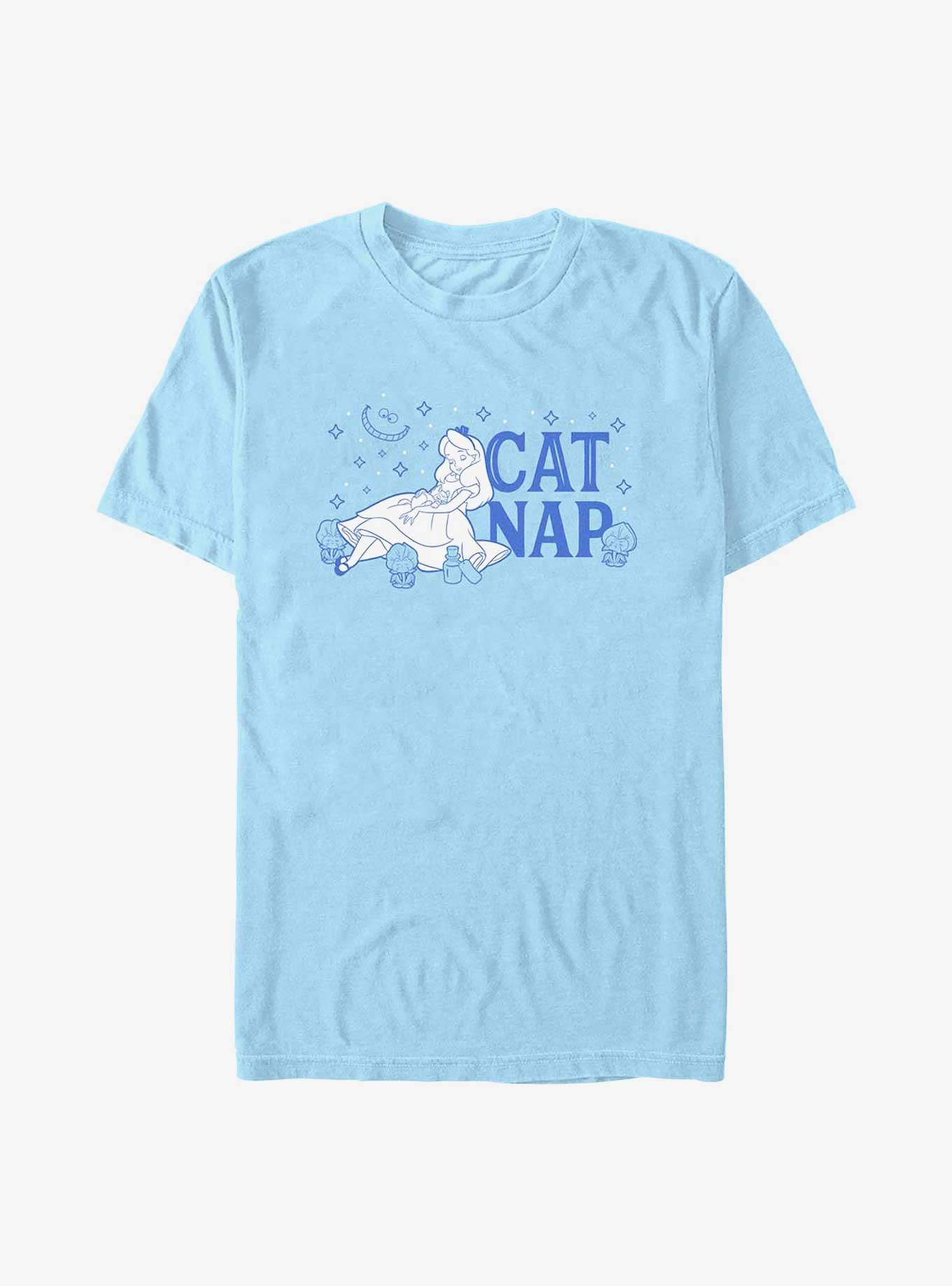 Disney Alice in Wonderland Cat Nap T-Shirt, LT BLUE, hi-res