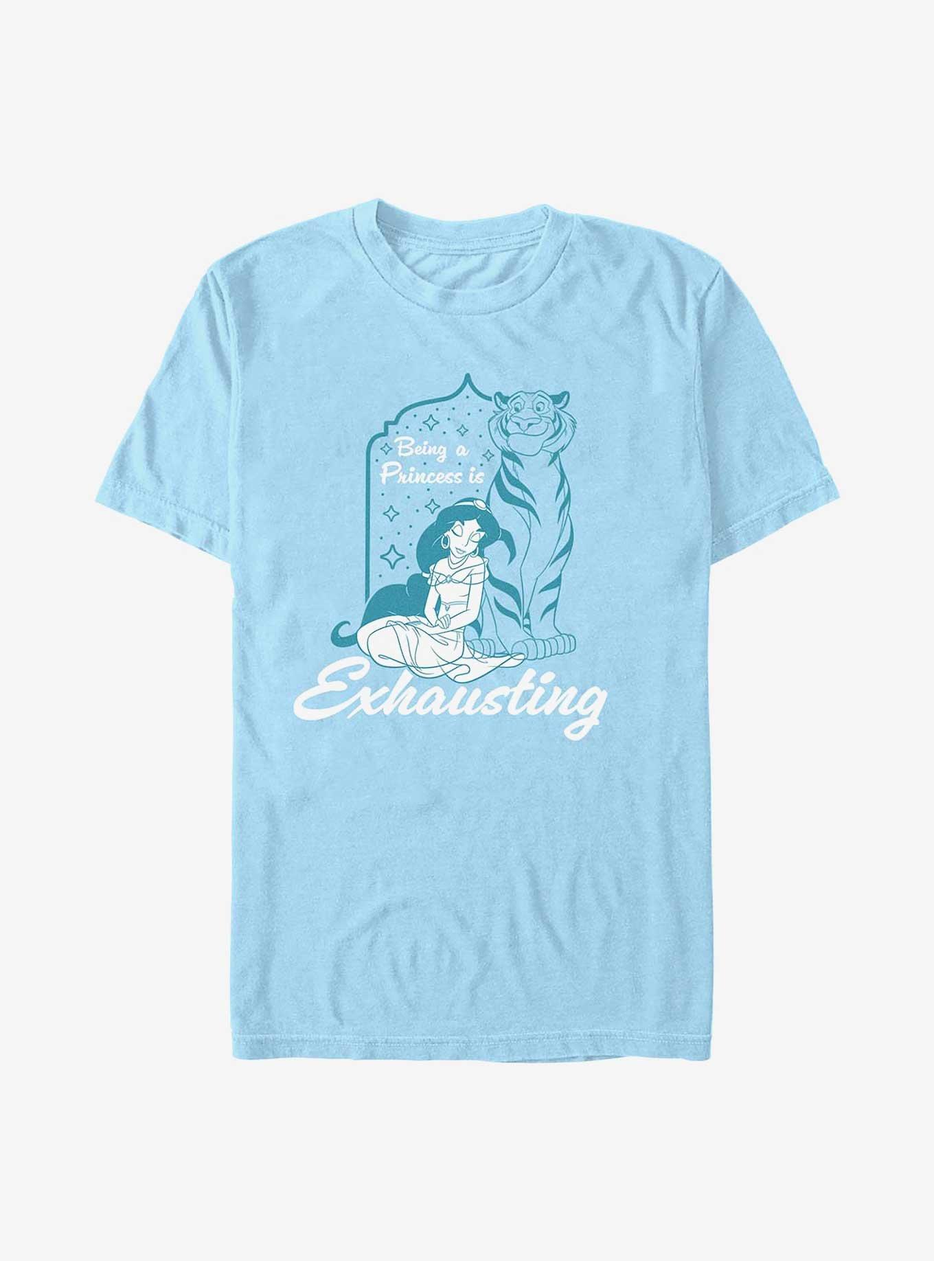 Disney Princesses Jasmine Being A Princess Is Exhausting T-Shirt, , hi-res