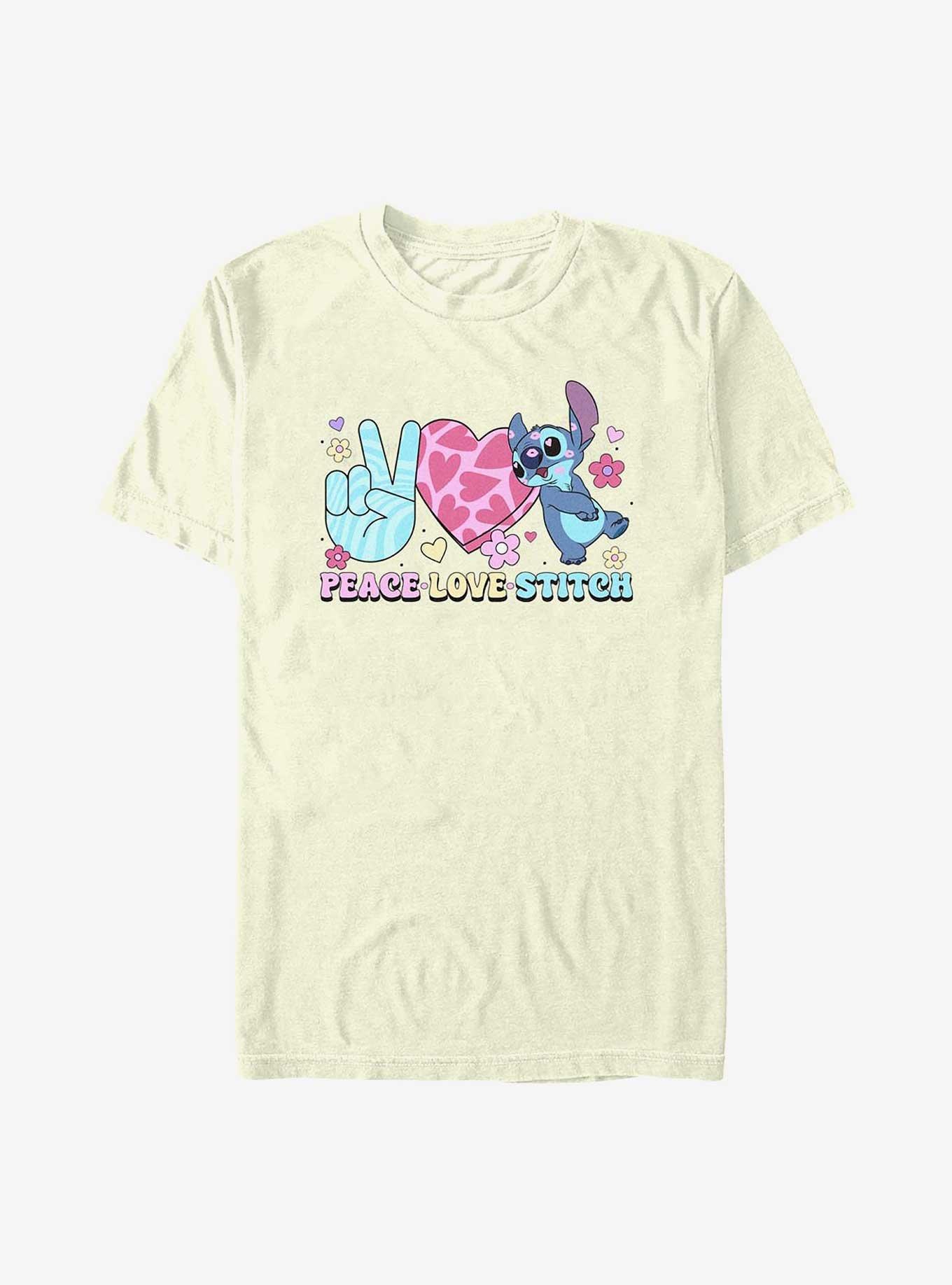 Disney Lilo & Stitch Peace Love Stitch T-Shirt, , hi-res