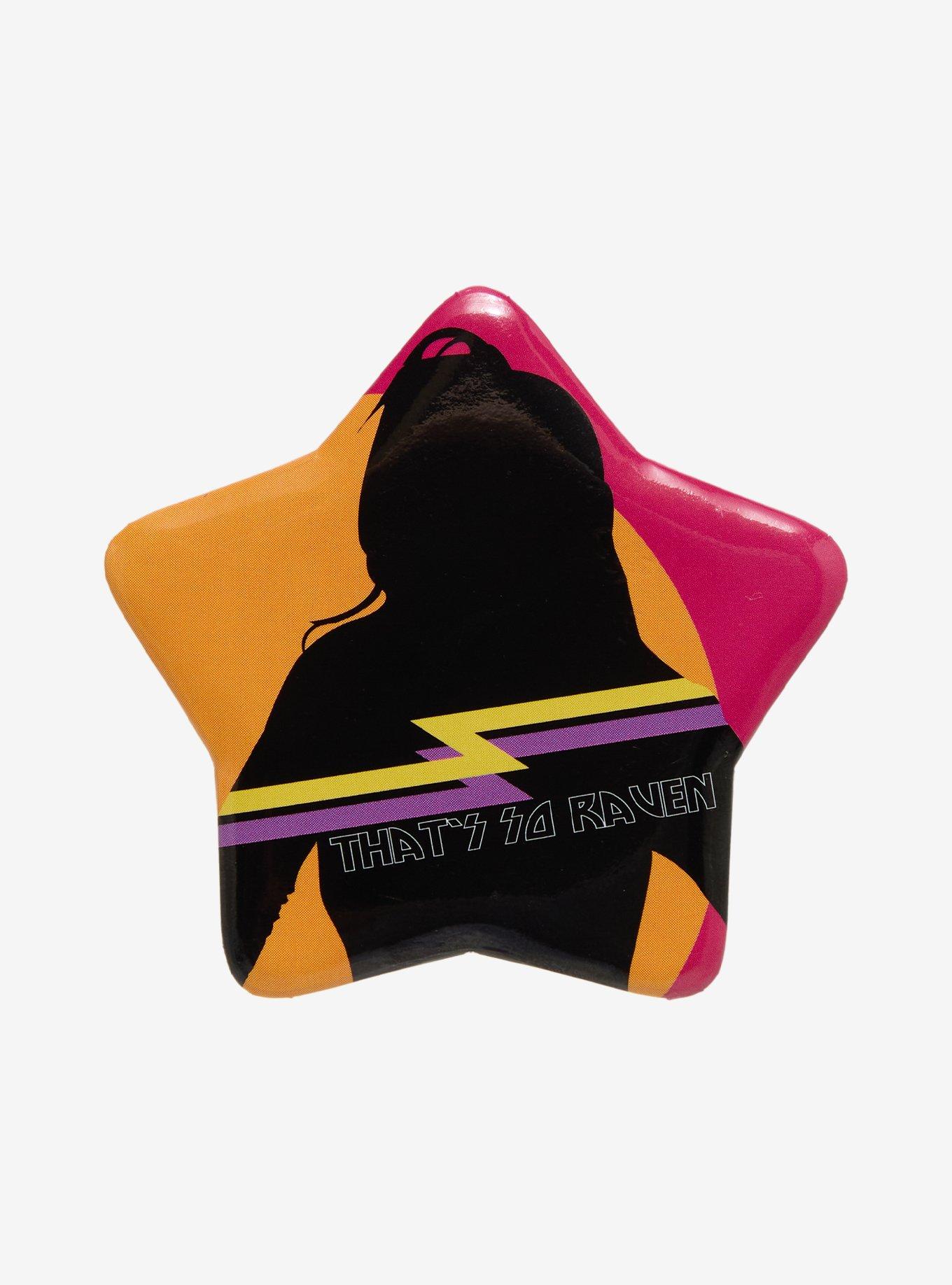 Disney That's So Raven Silhouette Portrait Star Button Pin, , hi-res