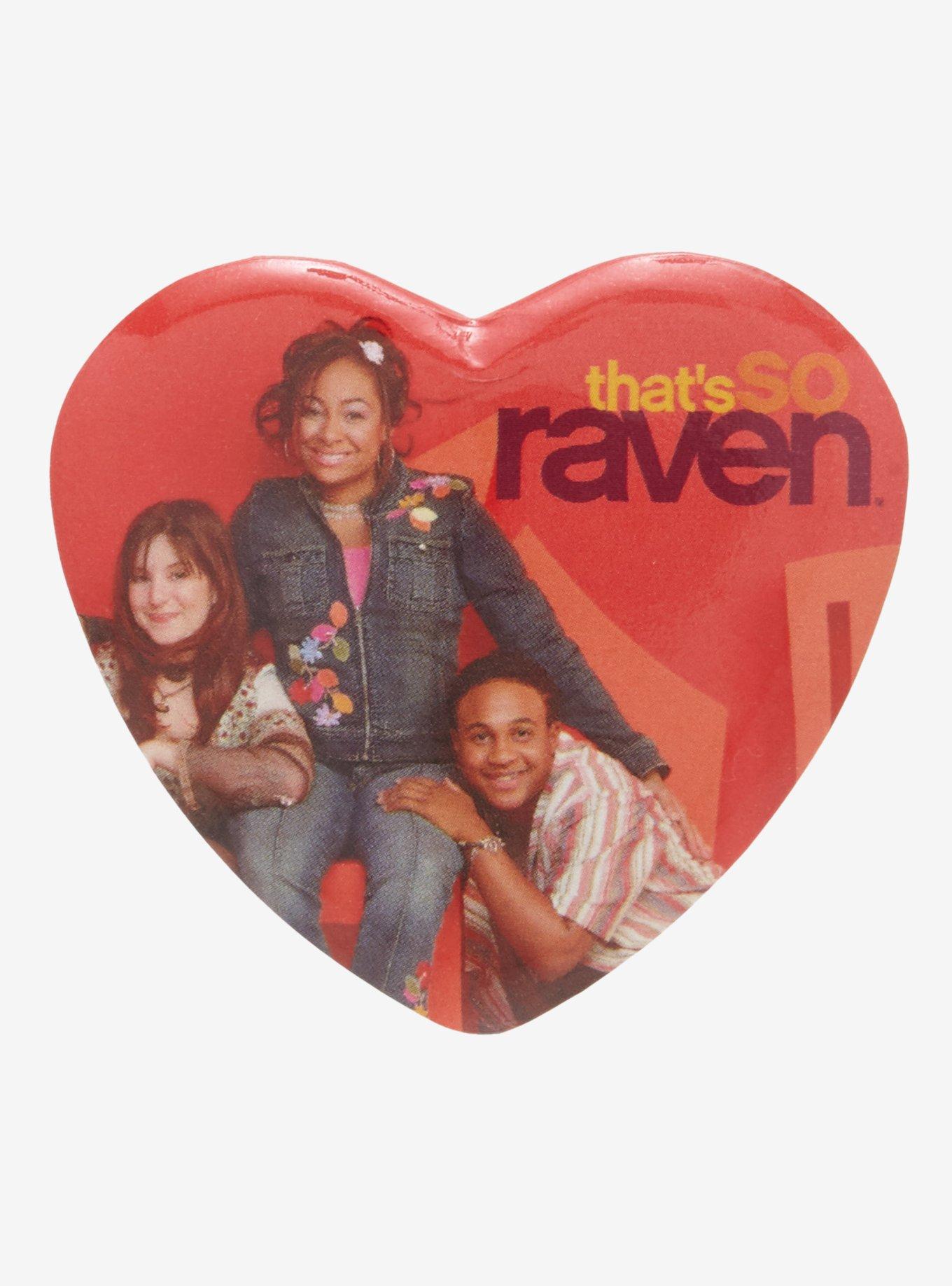 Disney That's So Raven Heart Button Pin, , hi-res
