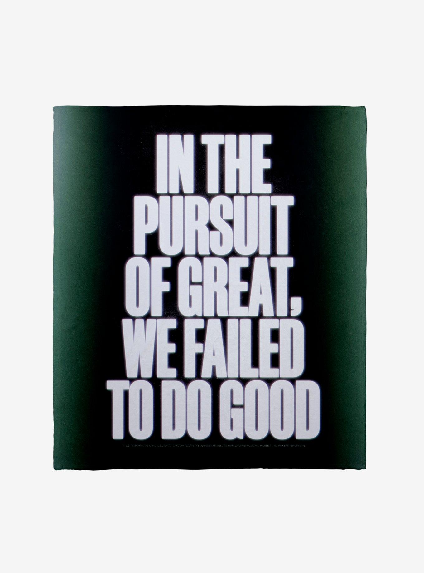 Arcane Viktor Quote We Failed To Do Good Throw Blanket,All Products : American Fashion Style Bags On Sale