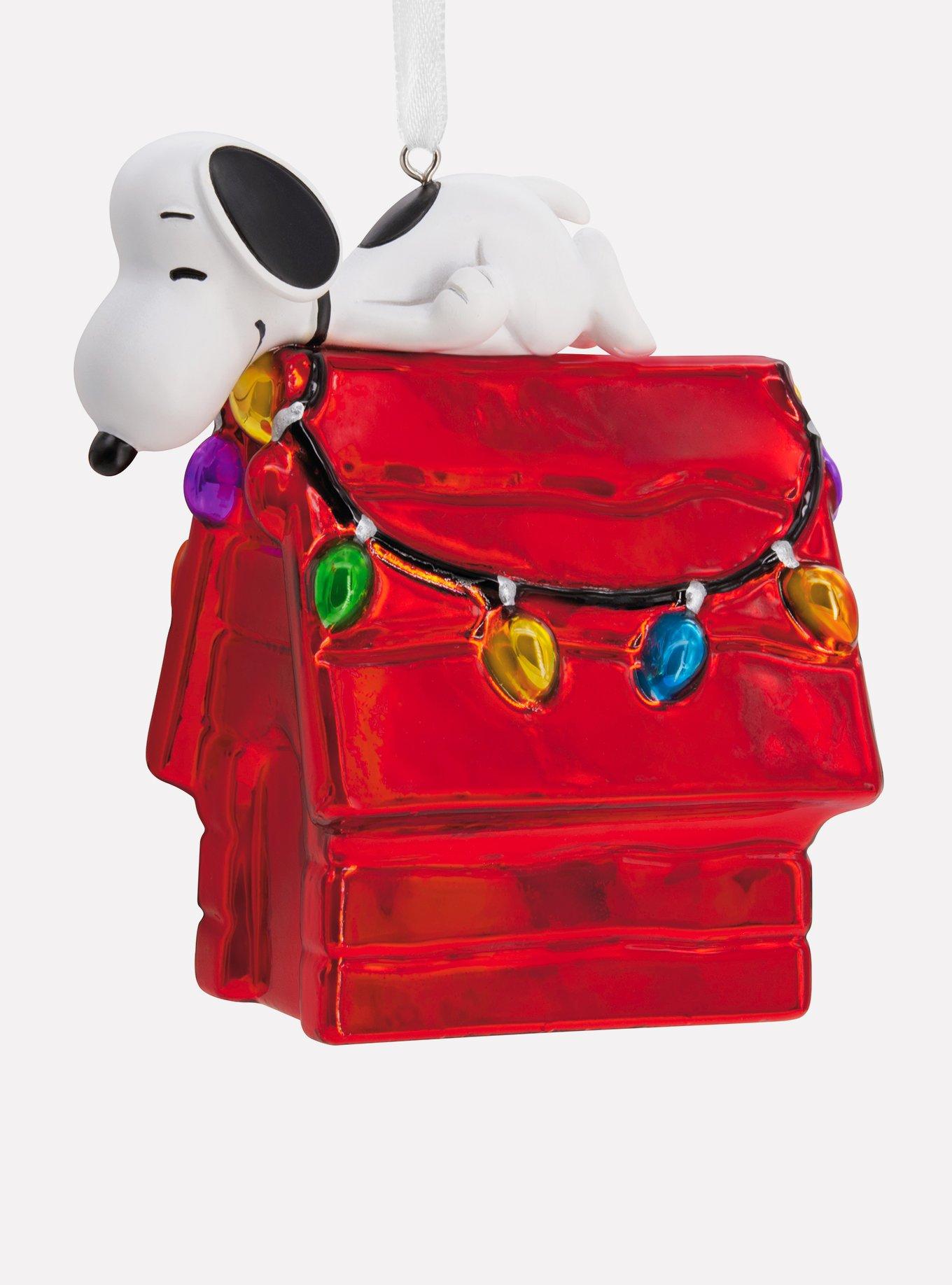 Hallmark Peanuts Snoopy Blown Glass Ornament, , hi-res