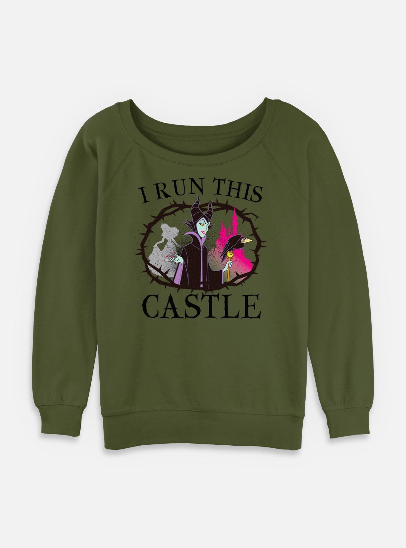 Disney Princesses I Run This Castle Womens Slouchy Sweatshirt, , hi-res