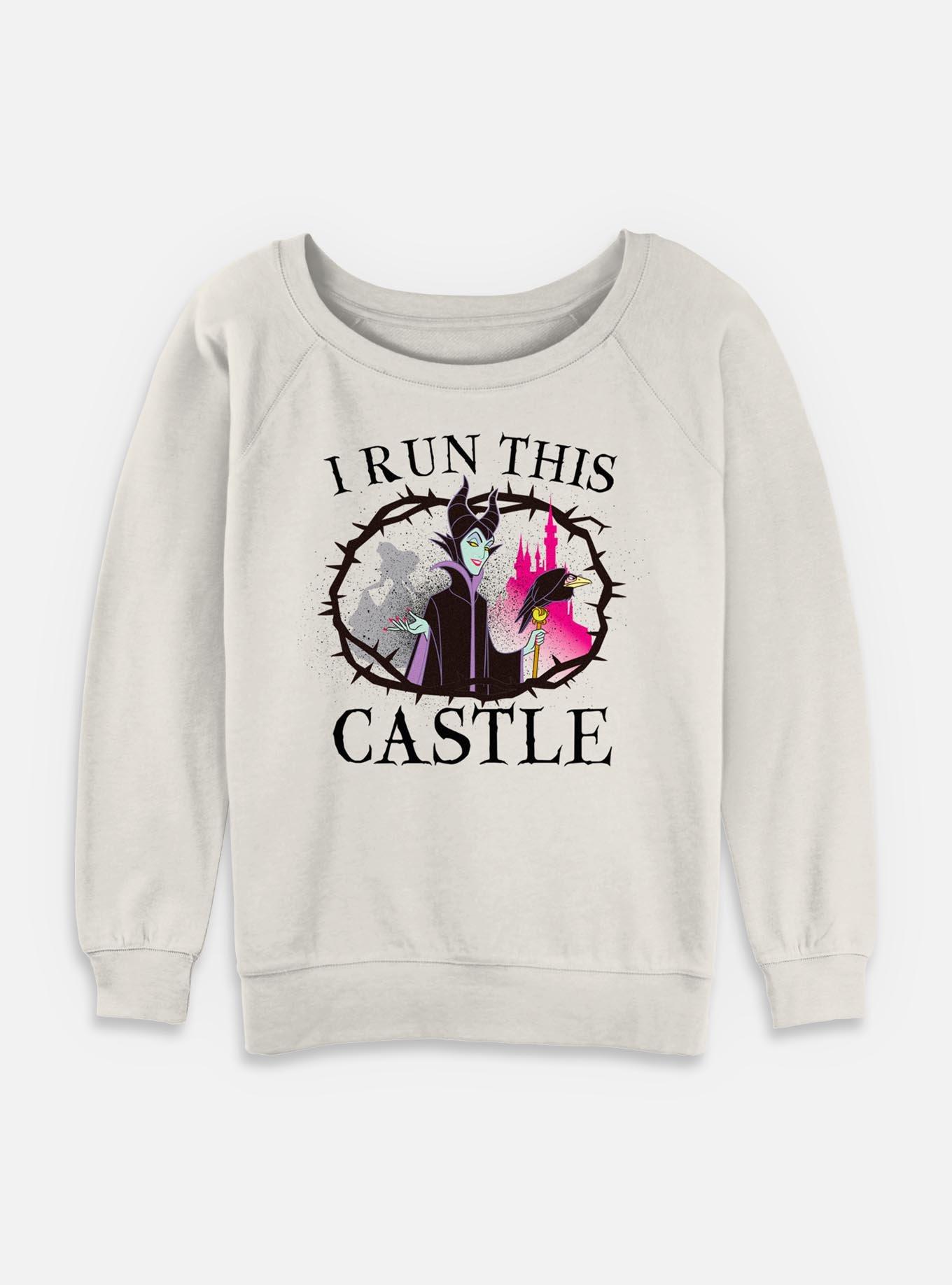 Disney Princesses I Run This Castle Womens Slouchy Sweatshirt, , hi-res