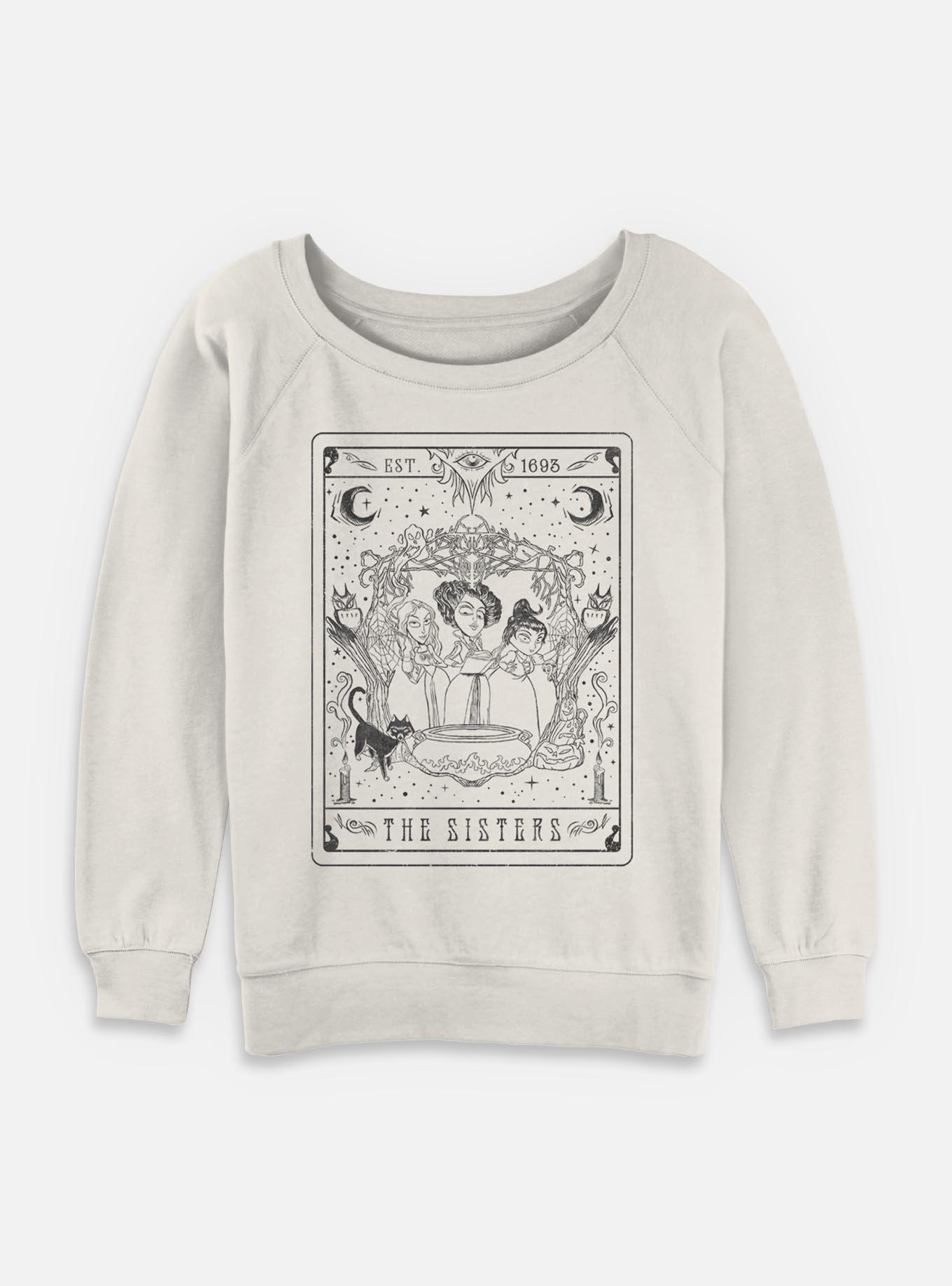 Disney Hocus Pocus The Sisters Tarot Womens Slouchy Sweatshirt, , hi-res