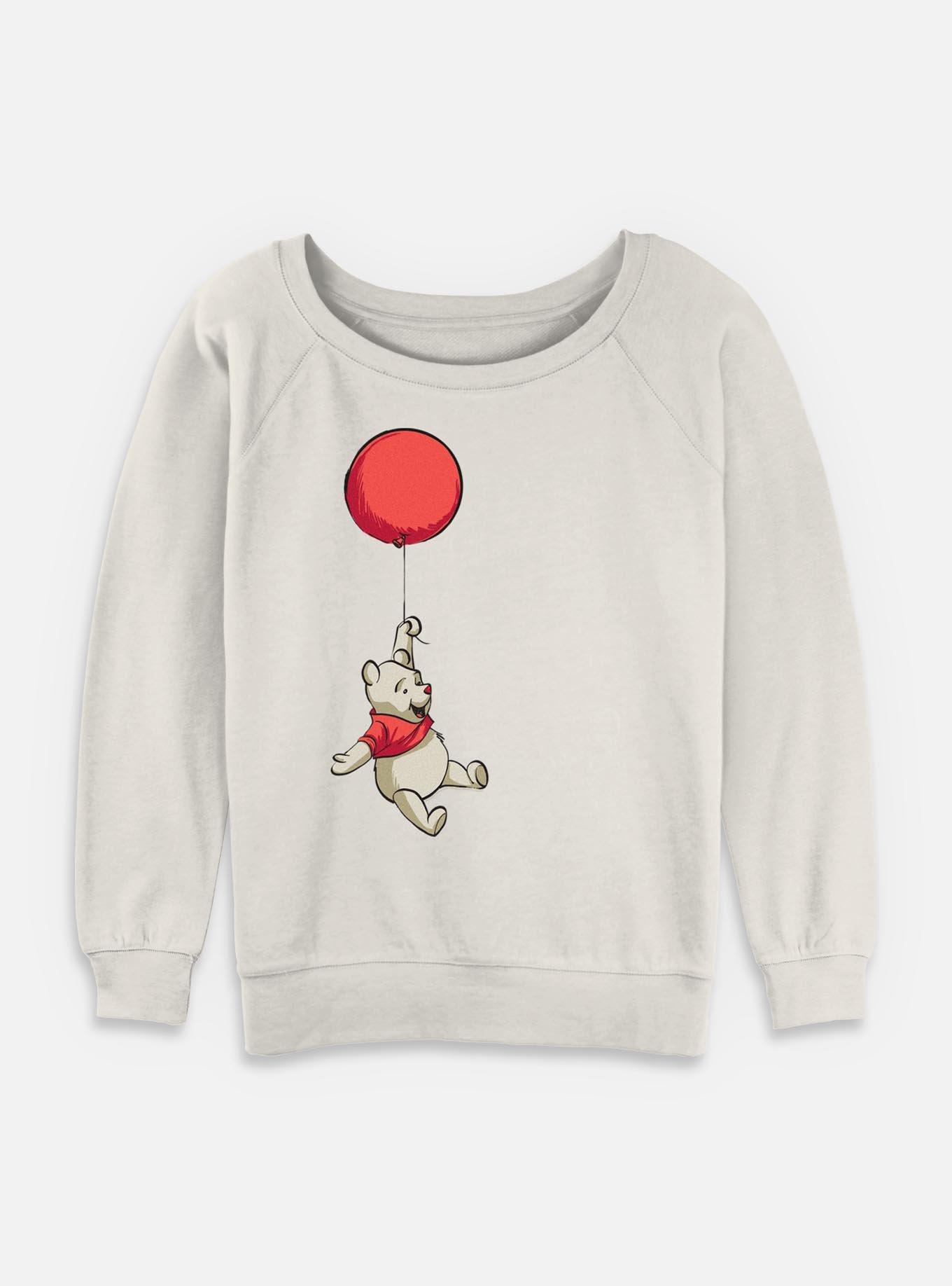 Disney Winnie The Pooh Balloon Winnie Womens Slouchy Sweatshirt, , hi-res