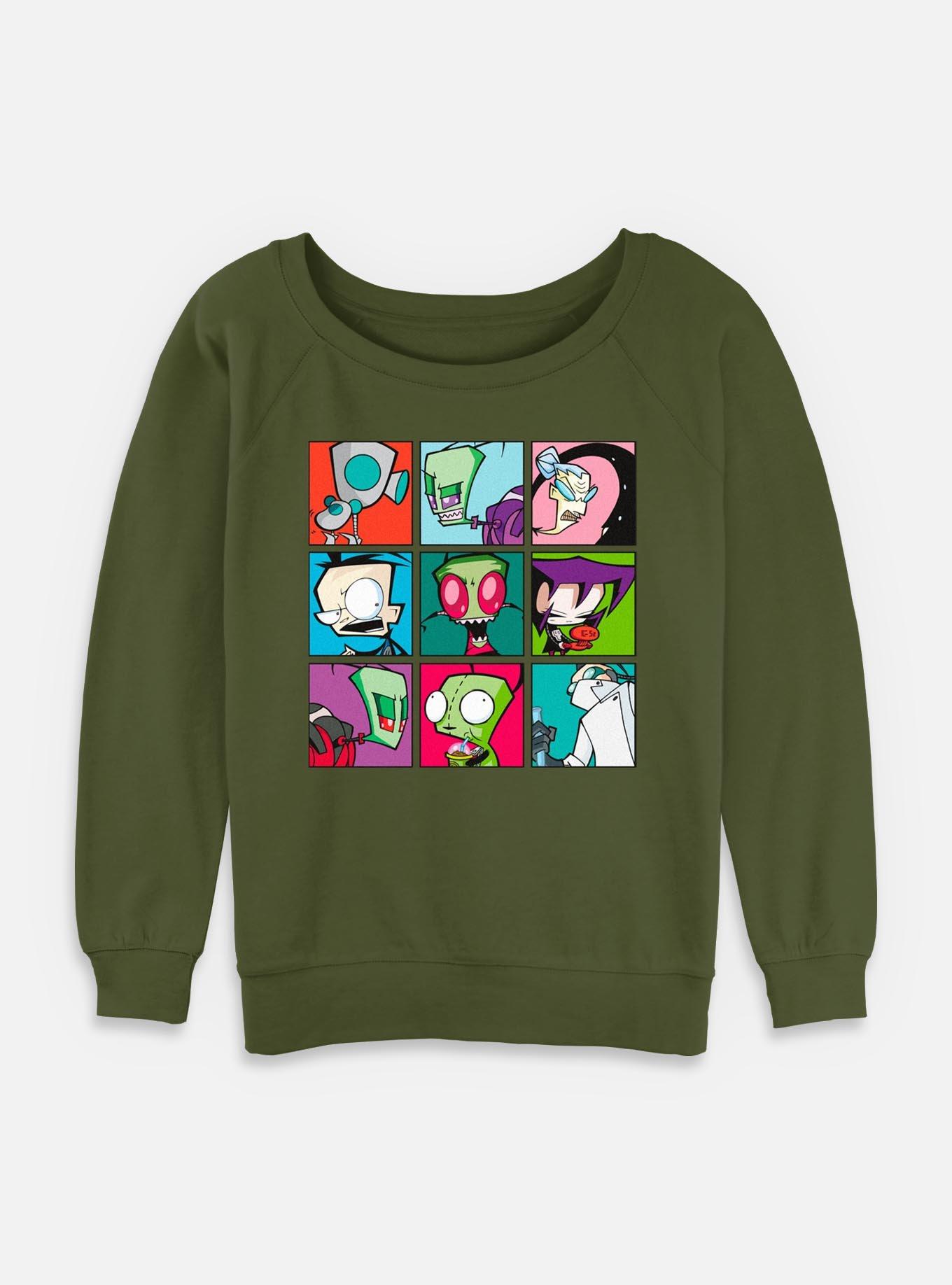 Invader ZIM Character Boxes Womens Slouchy Sweatshirt, , hi-res
