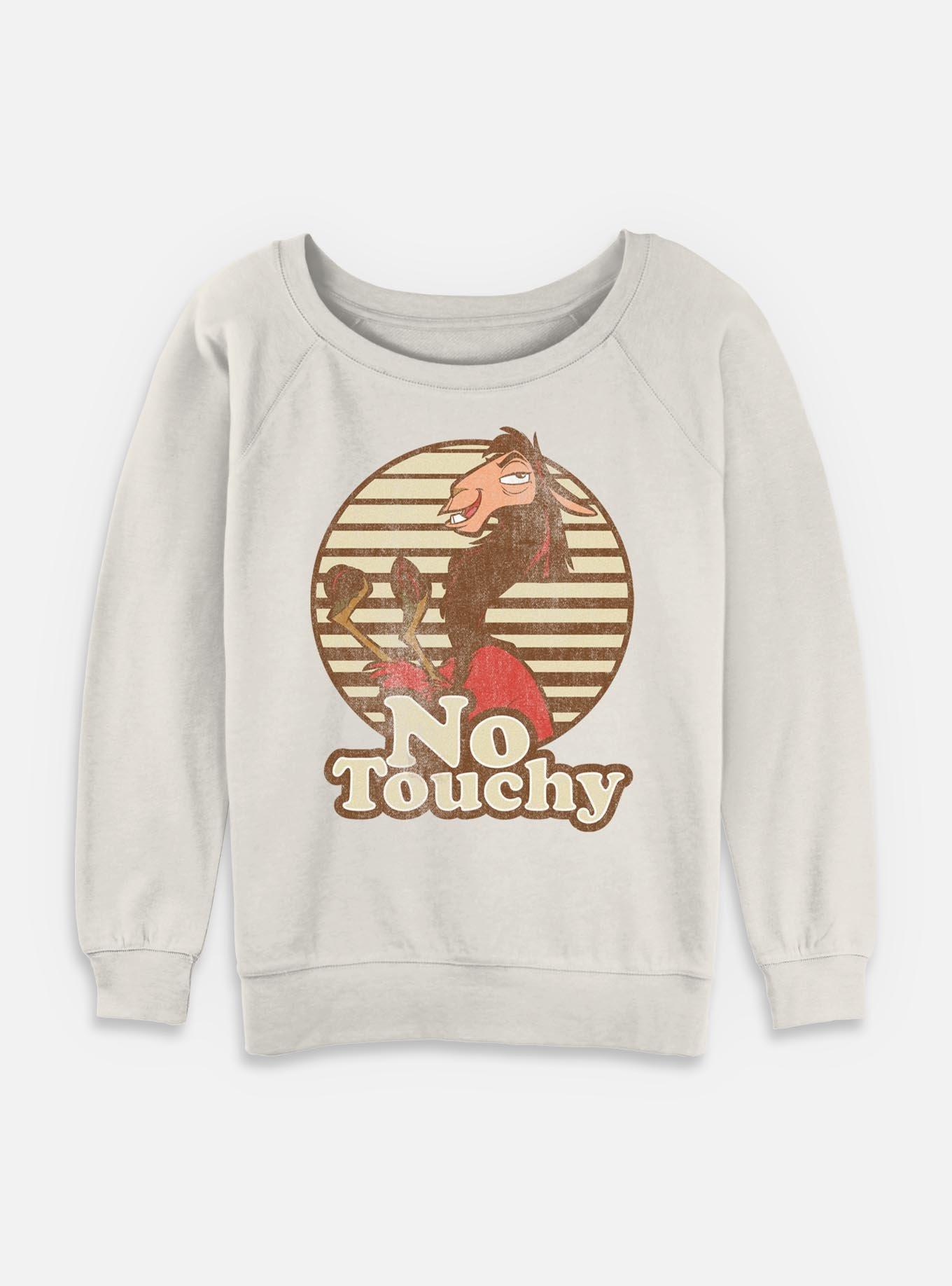 Disney The Emperor's New Groove No Touchy Womens Slouchy Sweatshirt