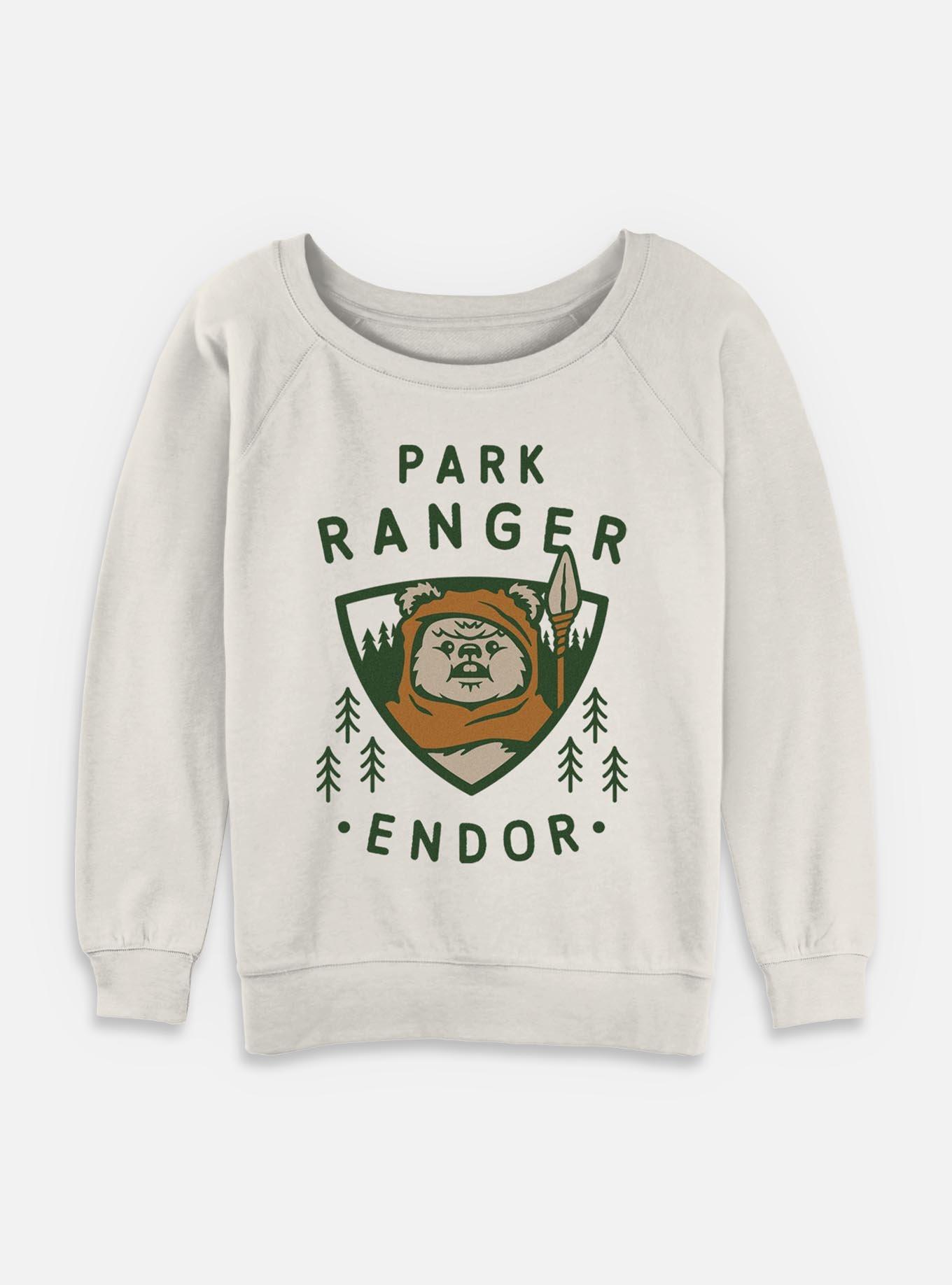 Star Wars Park Ranger Womens Slouchy Sweatshirt, EGRET, hi-res