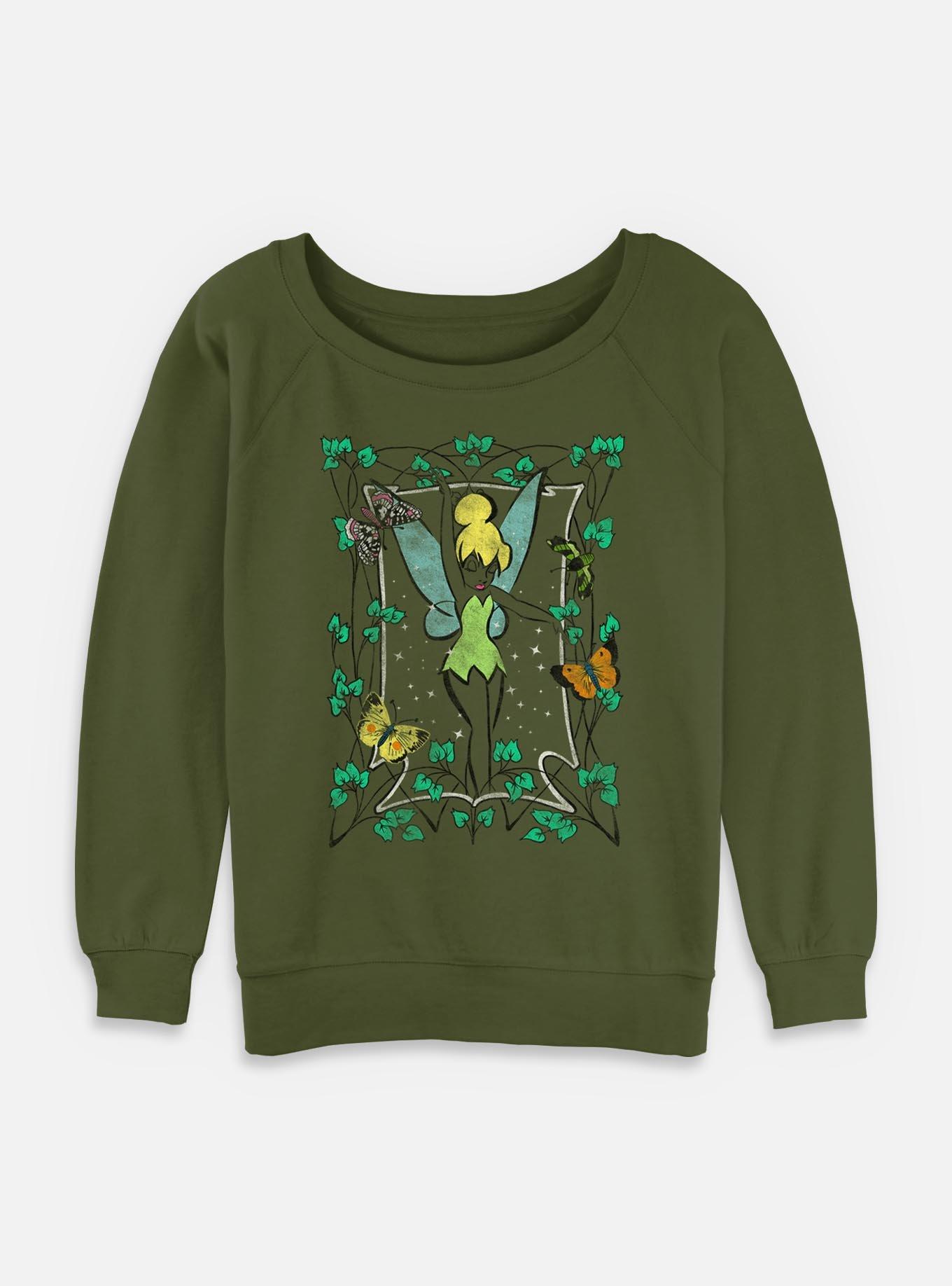 Disney Tinker Bell Tinker Bell Womens Slouchy Sweatshirt, , hi-res