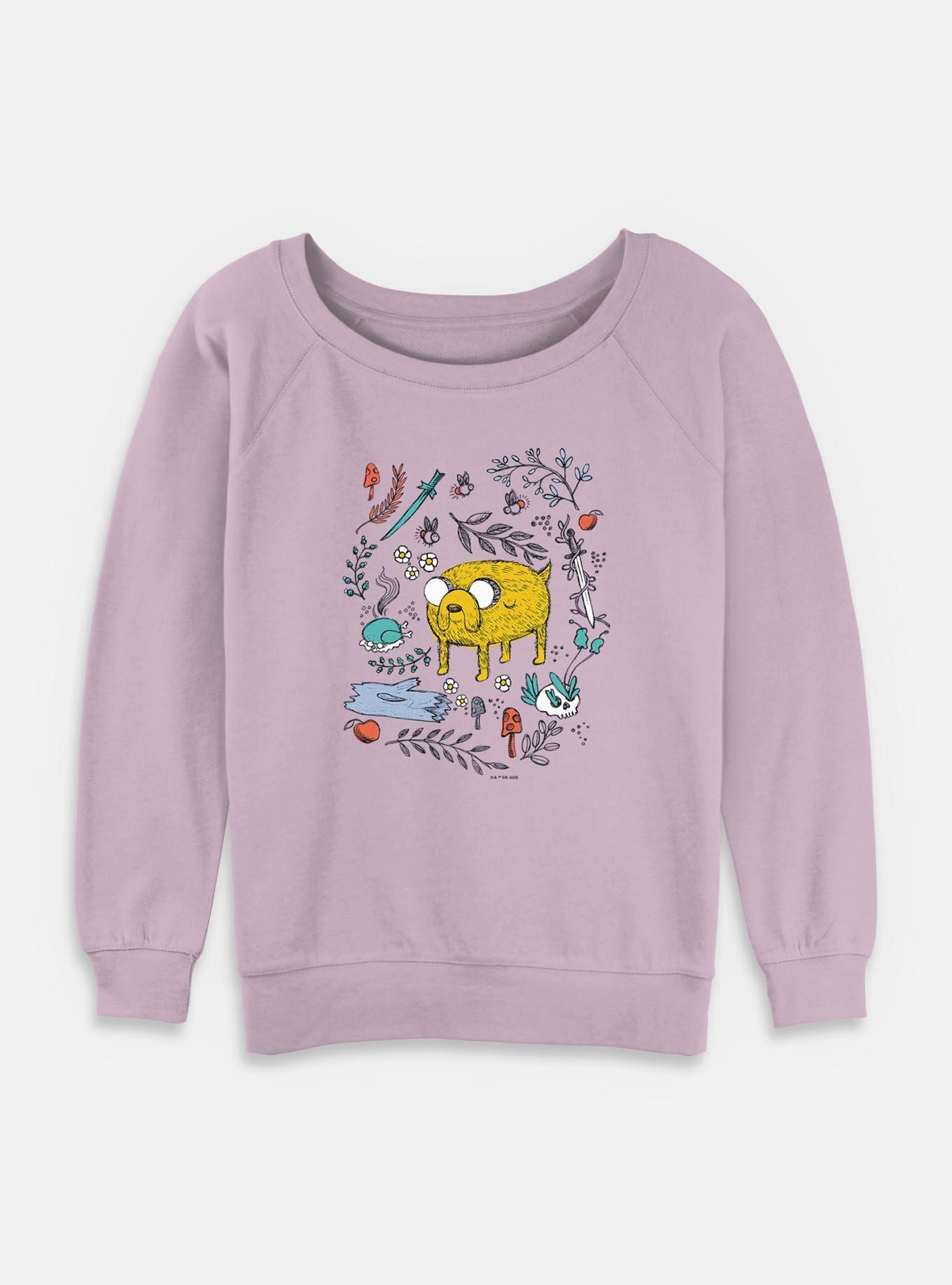 Adventure Time Jake Sketch Womens Slouchy Sweatshirt,All Products : American Fashion Style Bags On Sale