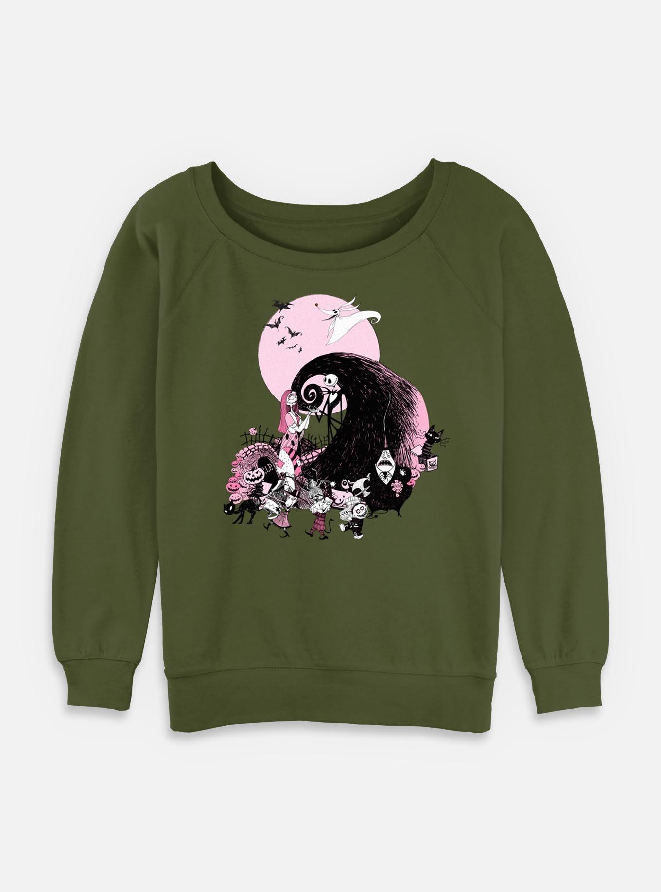 The Nightmare Before Christmas Scare Group Womens Slouchy Sweatshirt, , hi-res