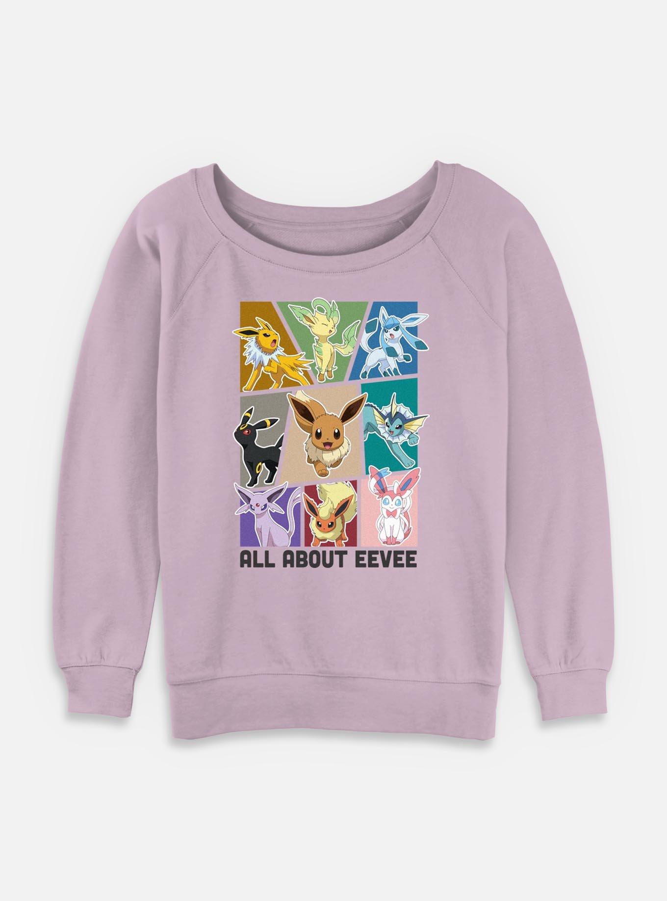 Pokemon All About Eevee Womens Slouchy Sweatshirt, , hi-res
