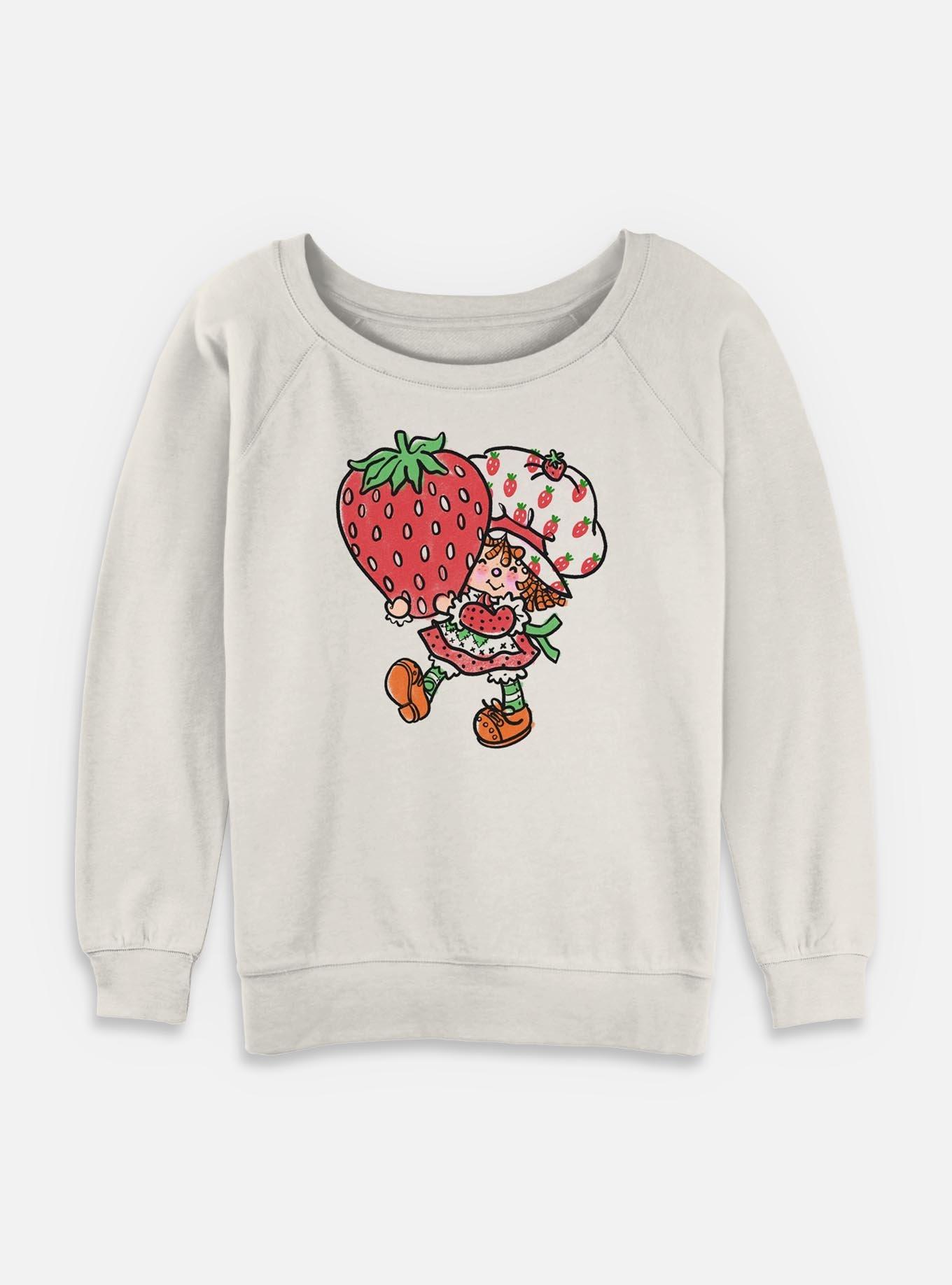 Strawberry Shortcake Strawberry Shortcake Cute  Womens Slouchy Sweatshirt, , hi-res