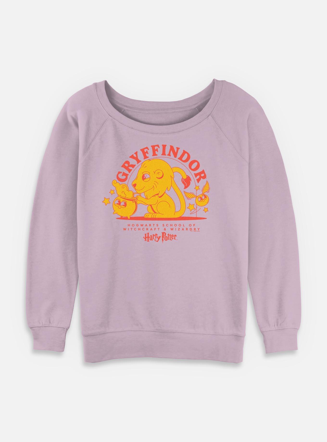 Harry Potter Witchcraft Gryffindor Womens Slouchy Sweatshirt, , hi-res