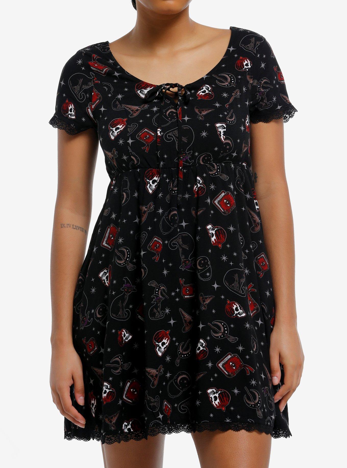 Cosmic Aura Witch Icons Mini Dress, , hi-res