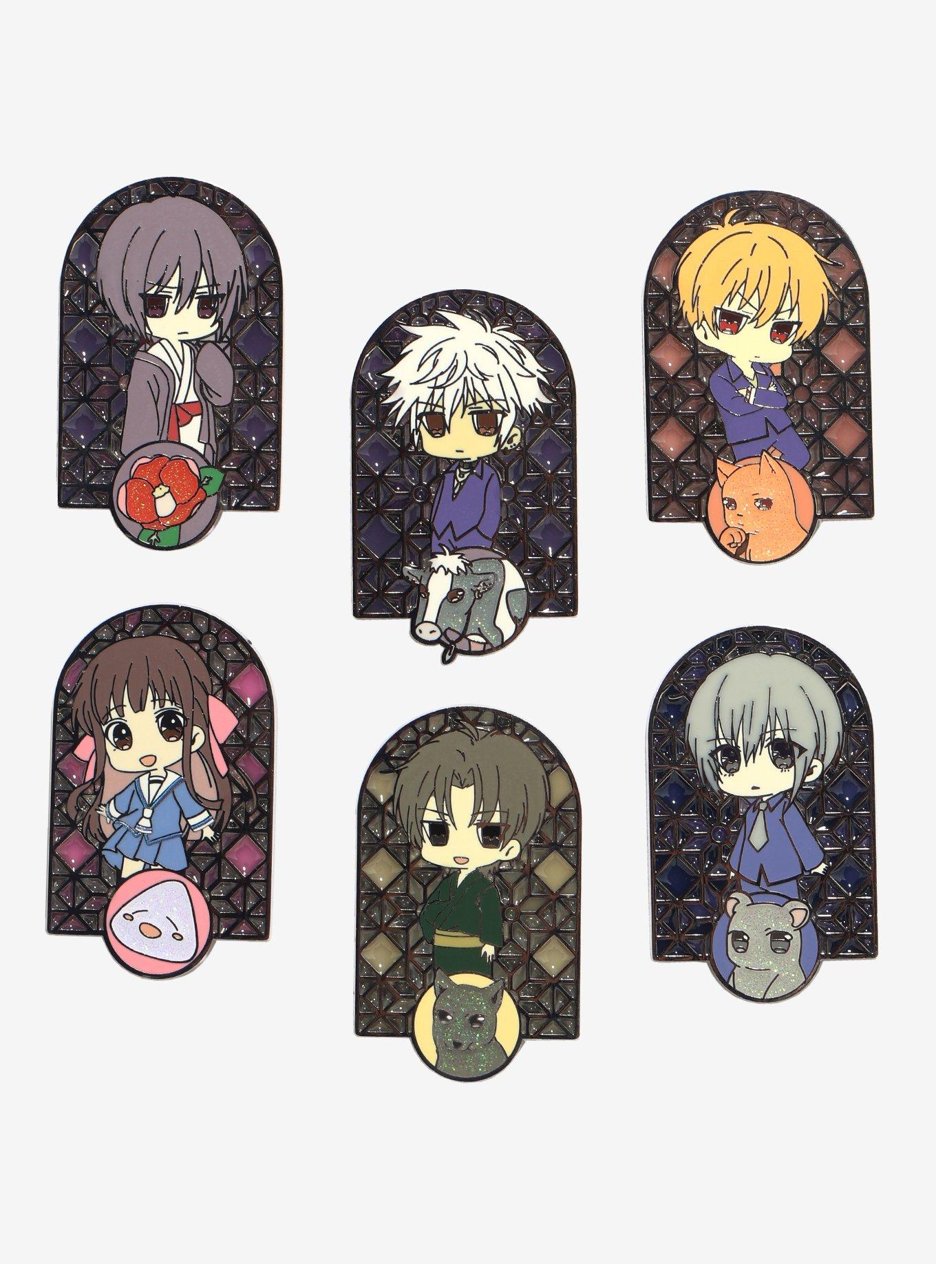 Fruits Basket Stained Glass Blind Box Enamel Pin Hot Topic Exclusive, , hi-res
