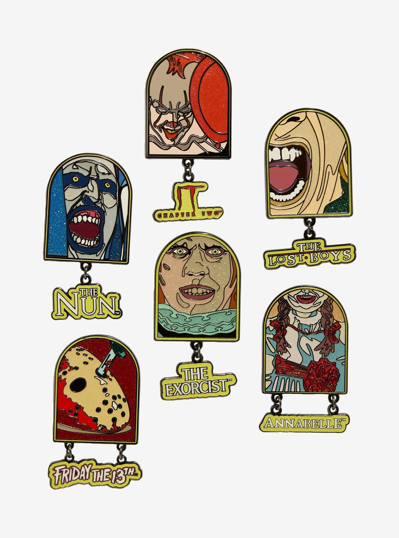 Buckle-Down WB Horror Charm Glitter Blind Box Enamel Pin Hot Topic Exclusive, , hi-res