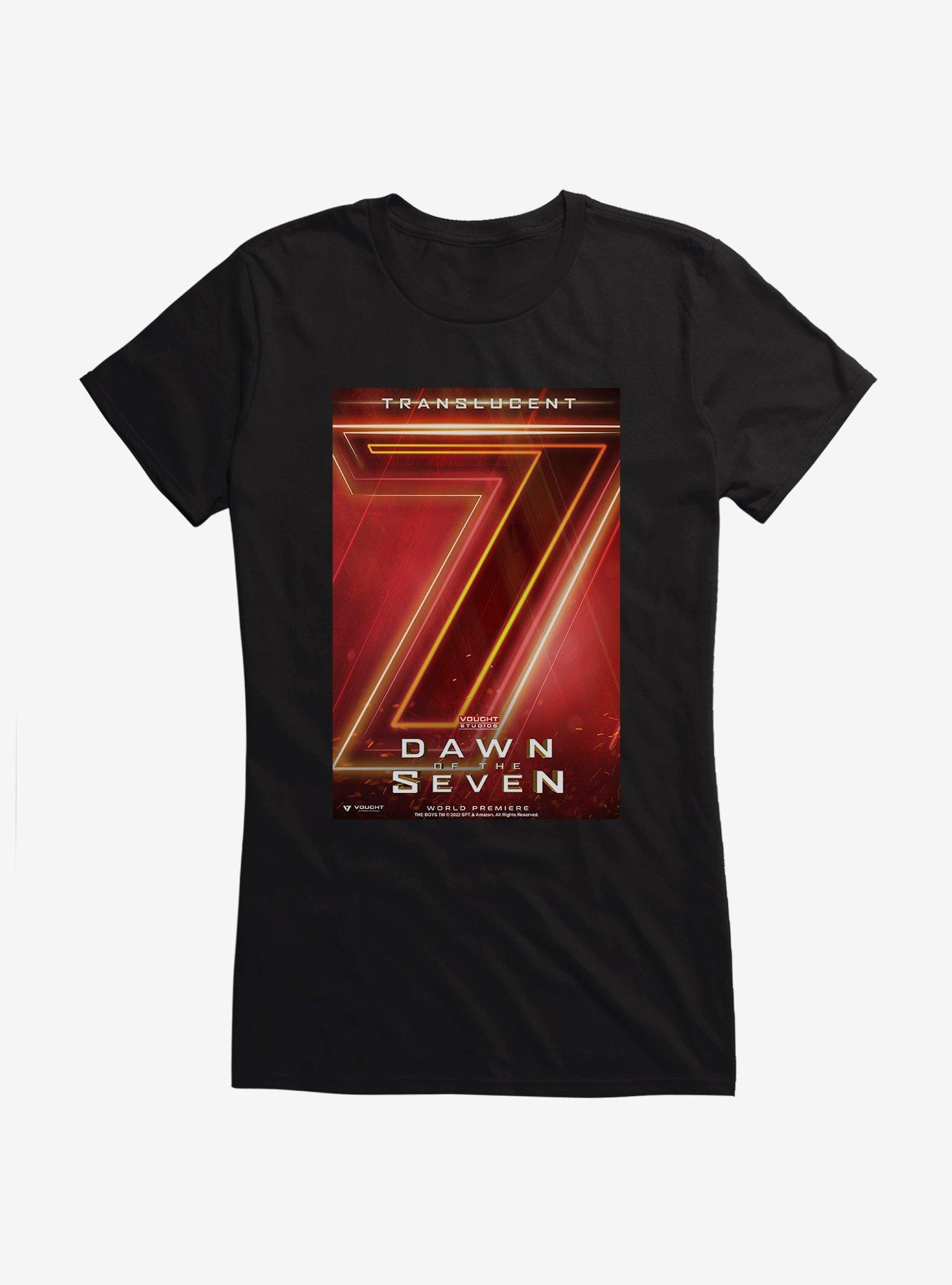 The Boys Dawn Of The Seven Translucent Movie Poster Girls T-Shirt, BLACK, hi-res