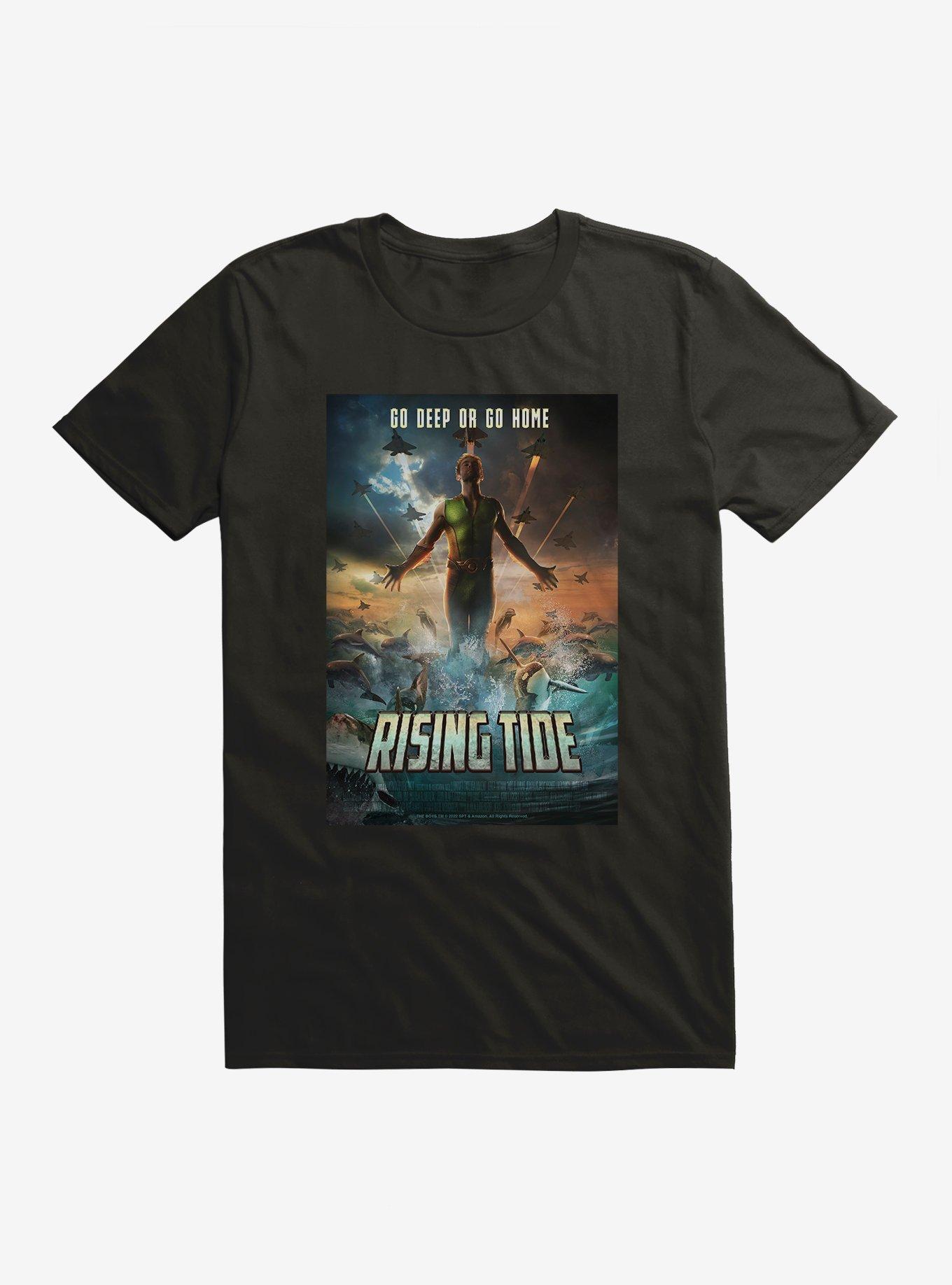 The Boys The Deep Rising Tide Movie Poster T-Shirt, BLACK, hi-res