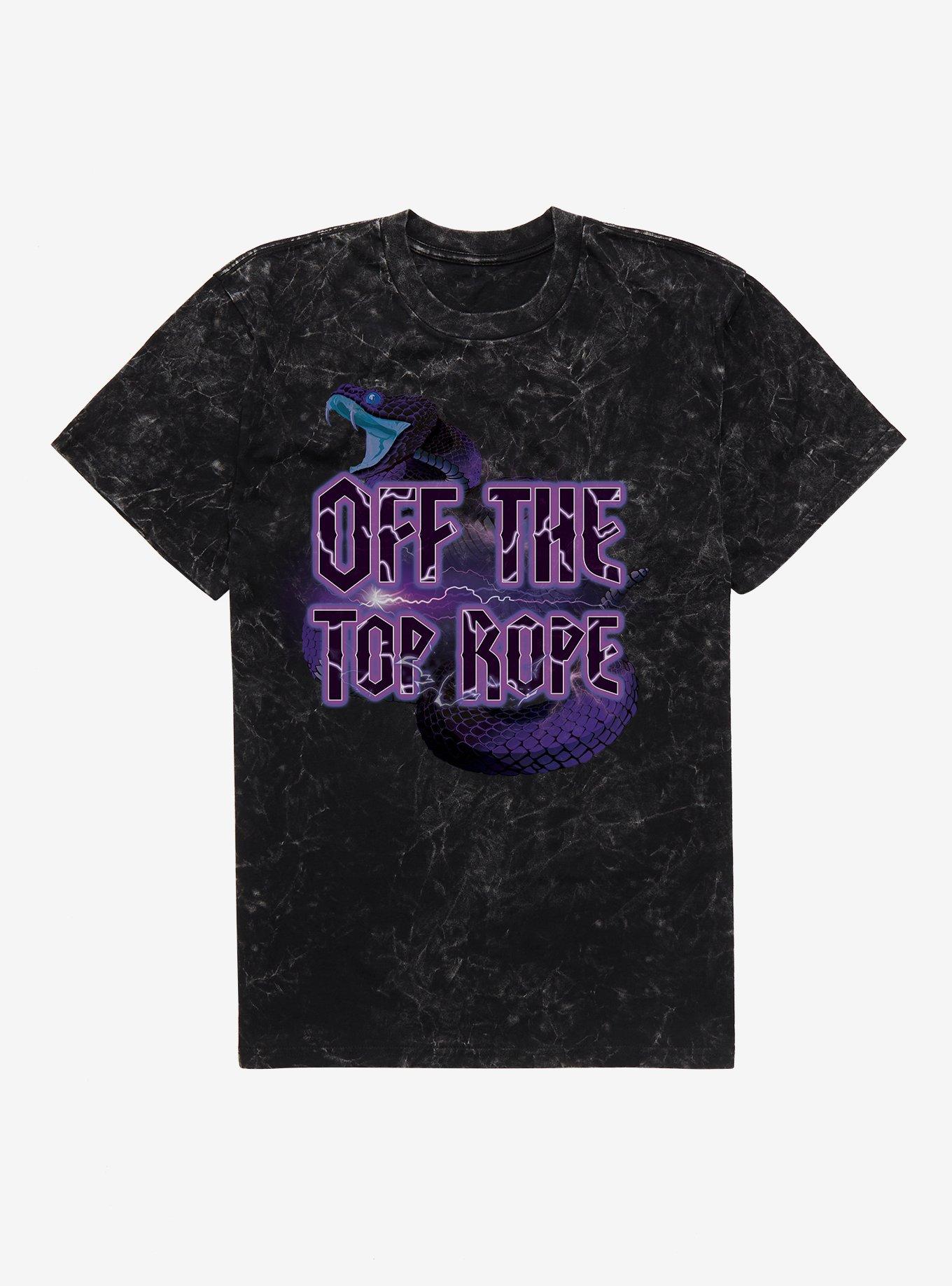 Off The Top Rope Mineral Wash T-Shirt, BLACK MINERAL WASH, hi-res view 1