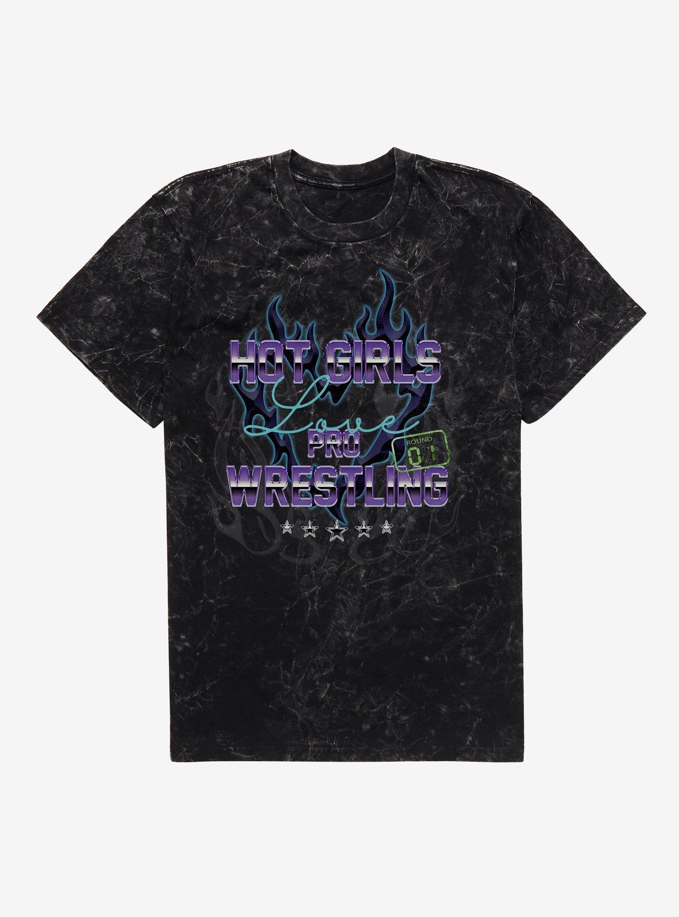 Hot Girls Love Pro Wrestling Mineral Wash T-Shirt, , hi-res