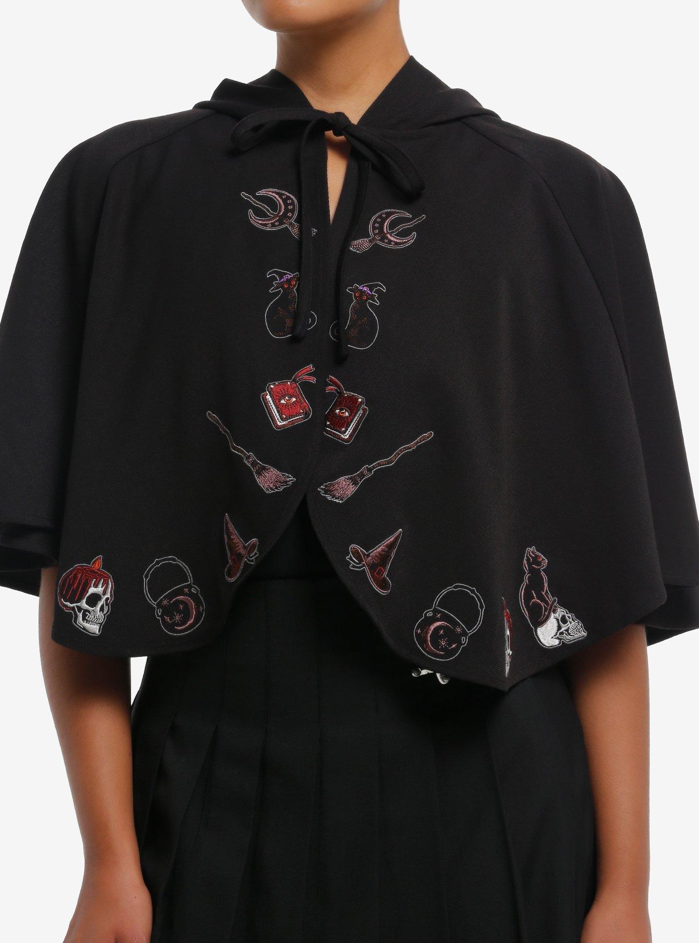 Cosmic Aura Witchy Icons Girls Capelet, , hi-res