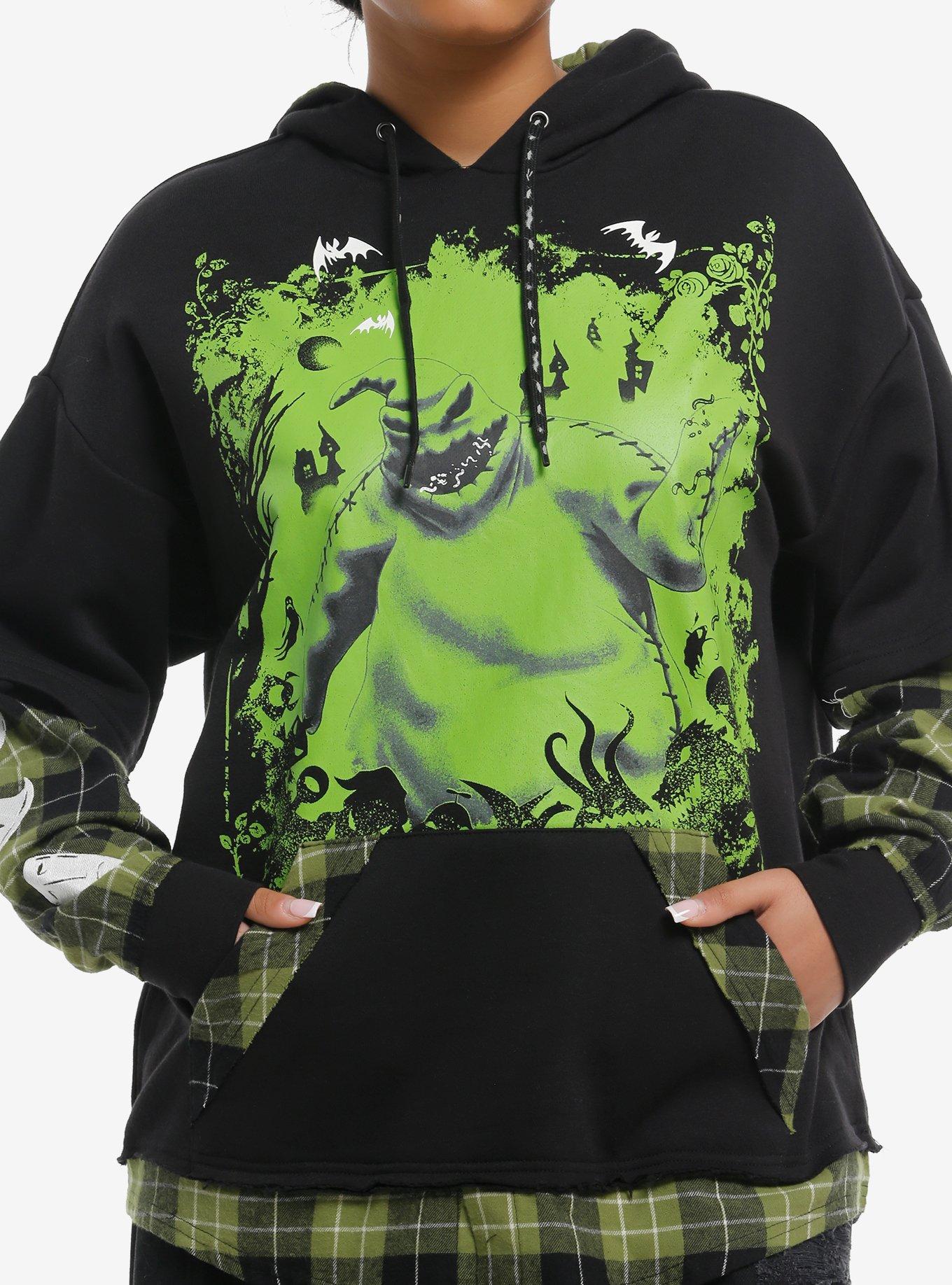 Her Universe The Nightmare Before Christmas Oogie Boogie Plaid Twofer Hoodie, , hi-res
