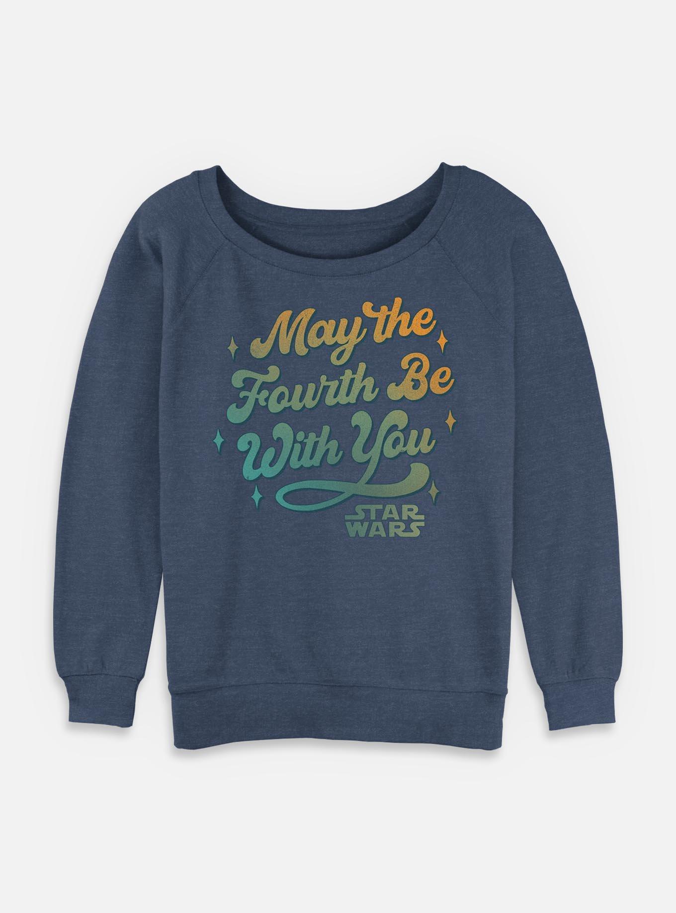 Star Wars Celebrate May The 4th Gradient Womens Slouchy Sweatshirt, , hi-res