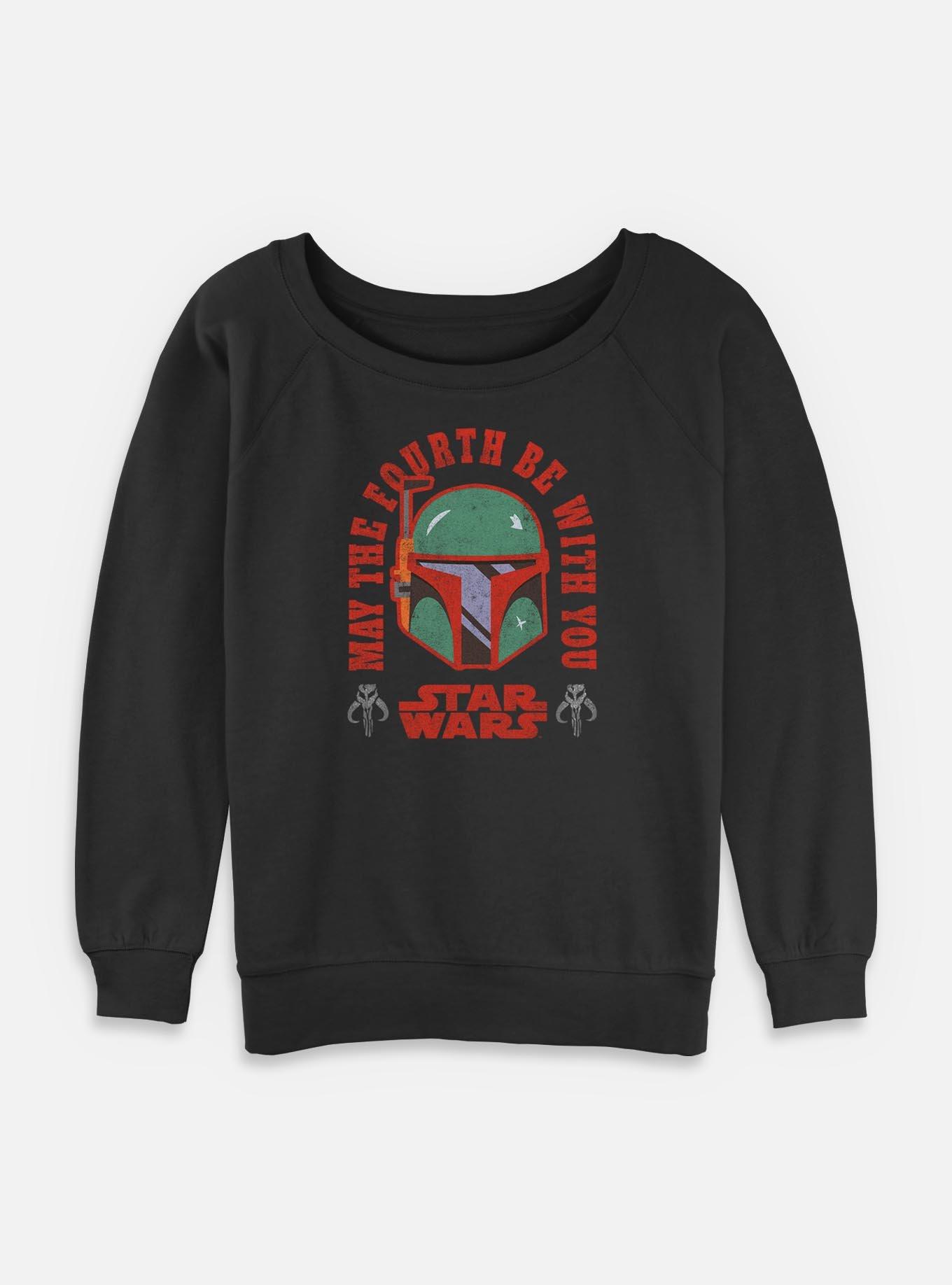 Star Wars Boba Fett May The 4th Womens Slouchy Sweatshirt, , hi-res