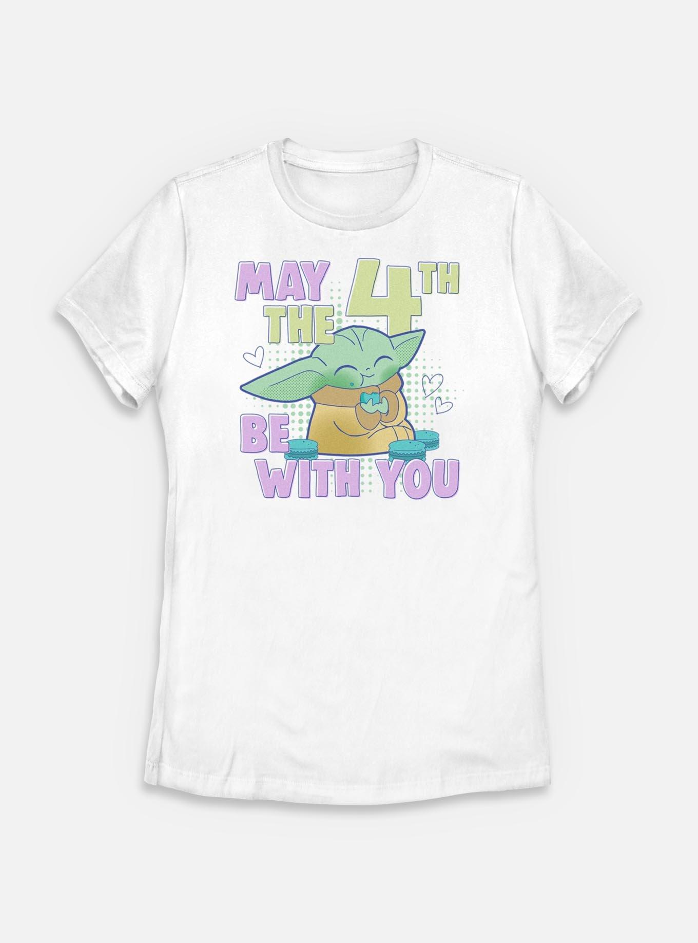 Star Wars The Mandalorian May The 4th Grogu Womens T-Shirt, WHITE, hi-res
