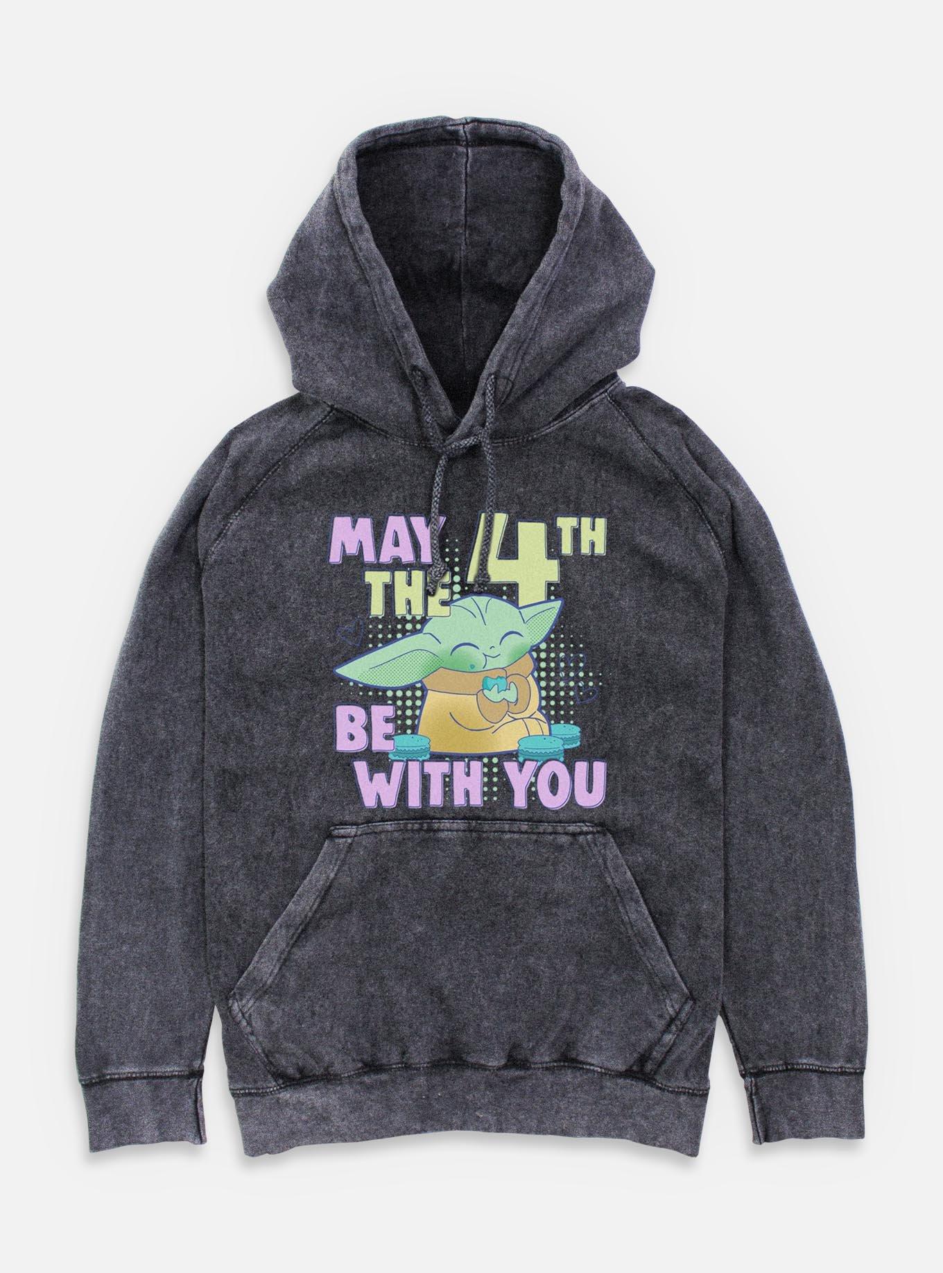 Star Wars The Mandalorian May The 4th Grogu Mineral Wash Hoodie