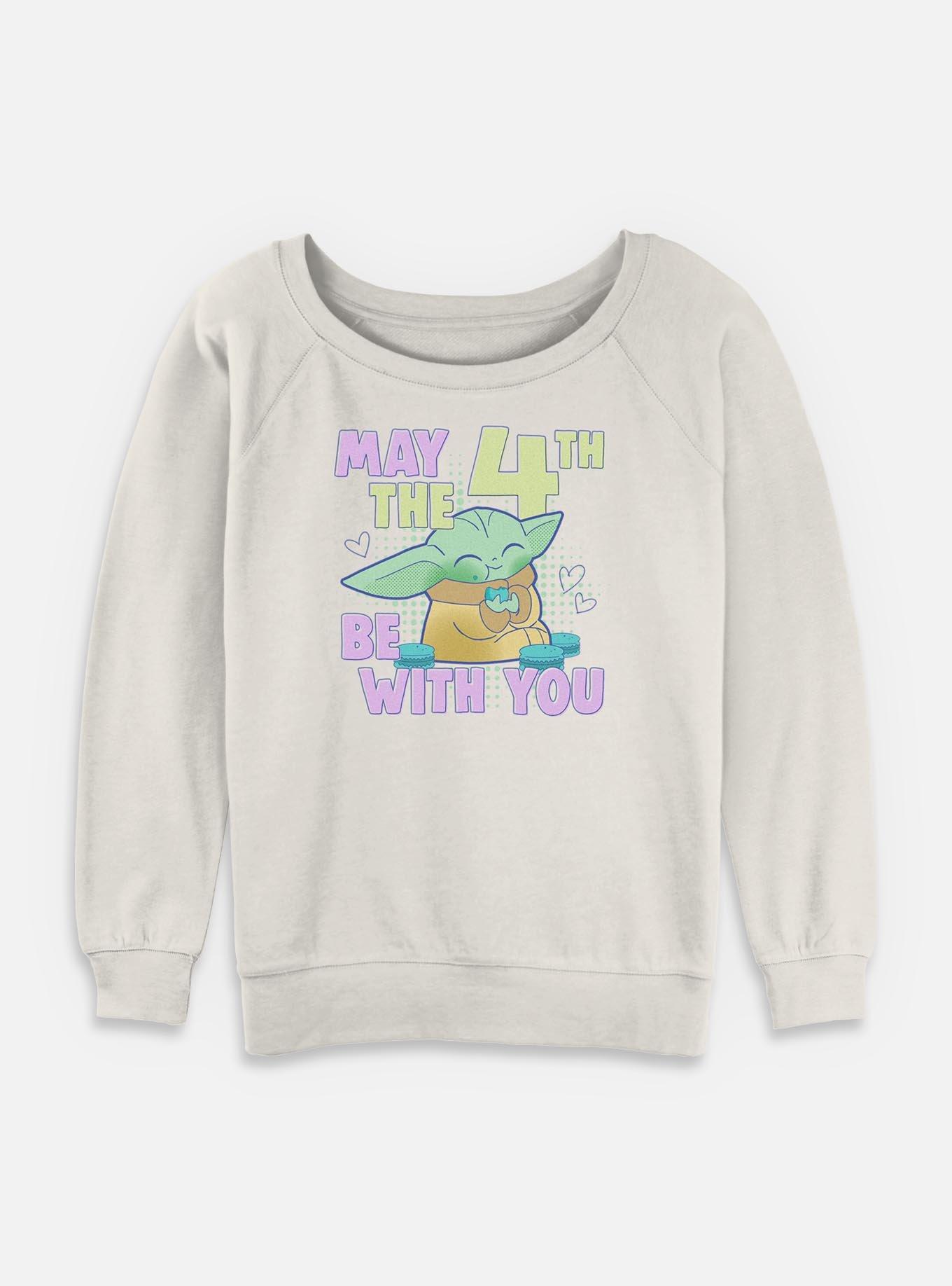 Star Wars The Mandalorian May The 4th Grogu Womens Slouchy Sweatshirt, , hi-res