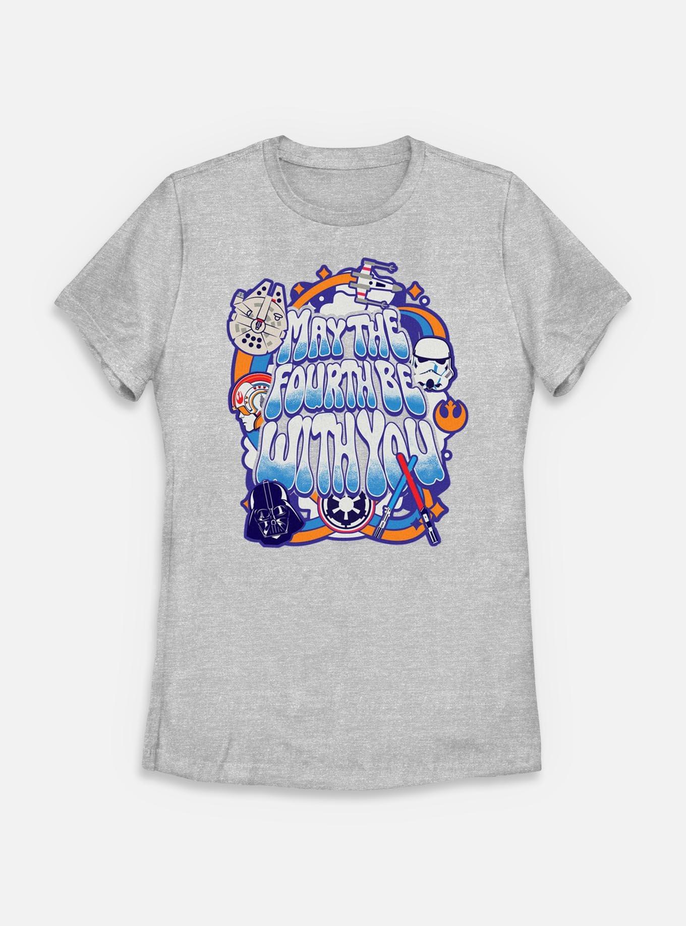 Star Wars Bubble Text May The Fourth Womens T-Shirt, , hi-res