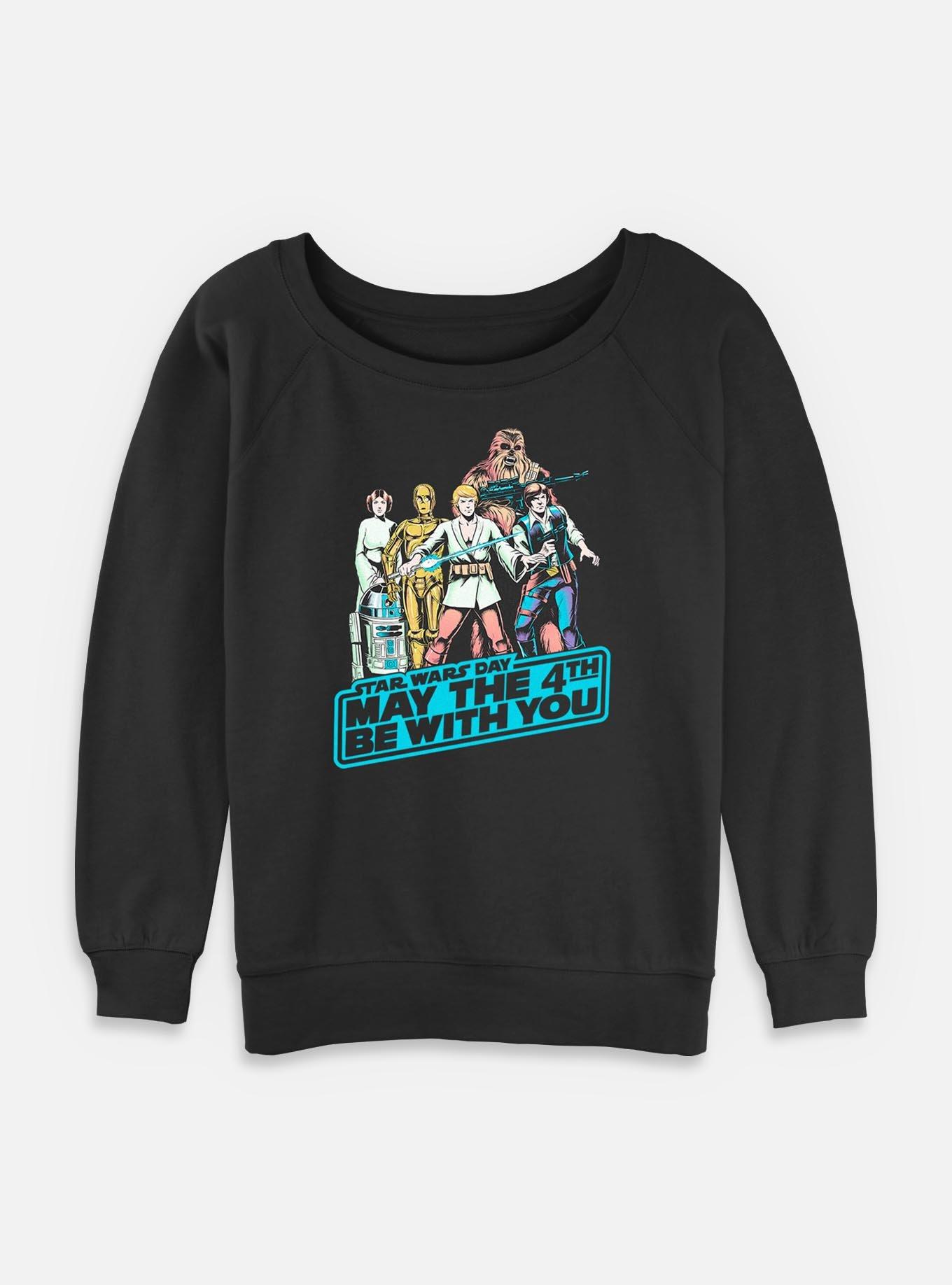 Star Wars May The 4th Group Womens Slouchy Sweatshirt, , hi-res
