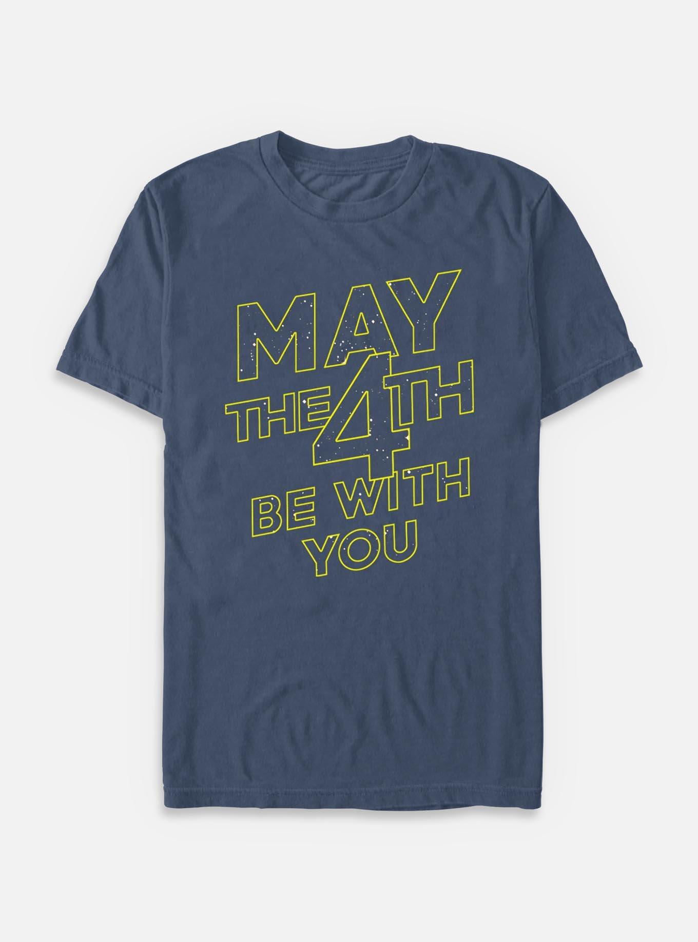 Star Wars May The 4th Be With You Garment Dye T-Shirt, DENIM, hi-res