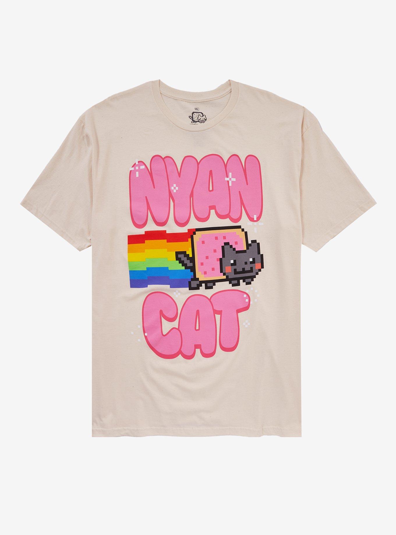 Nyan Cat Logo T-Shirt, , hi-res