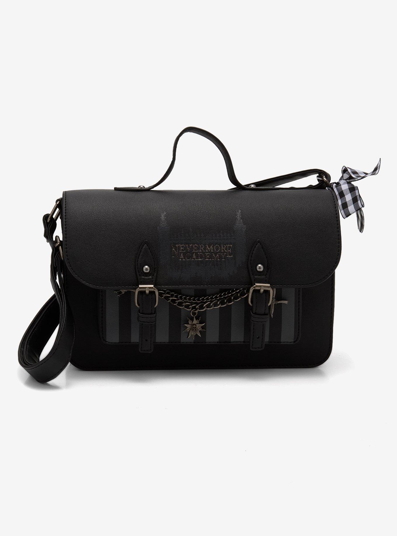 Wednesday Nevermore Academy Charm Crossbody Bag, , hi-res