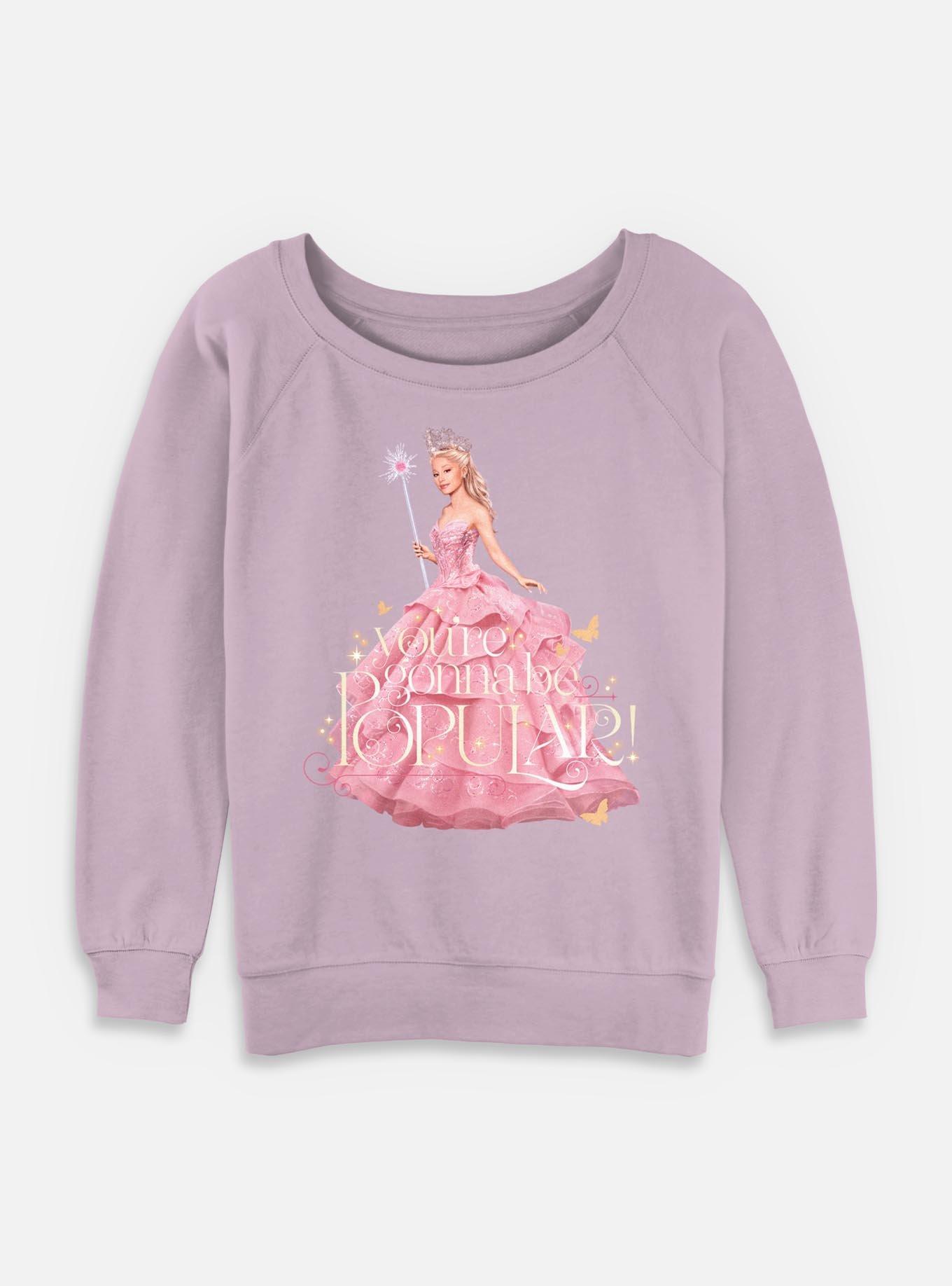 Wicked Glinda Gonna Be Popular Womens Slouchy Sweatshirt,Specials : American Fashion Style Bags On Sale