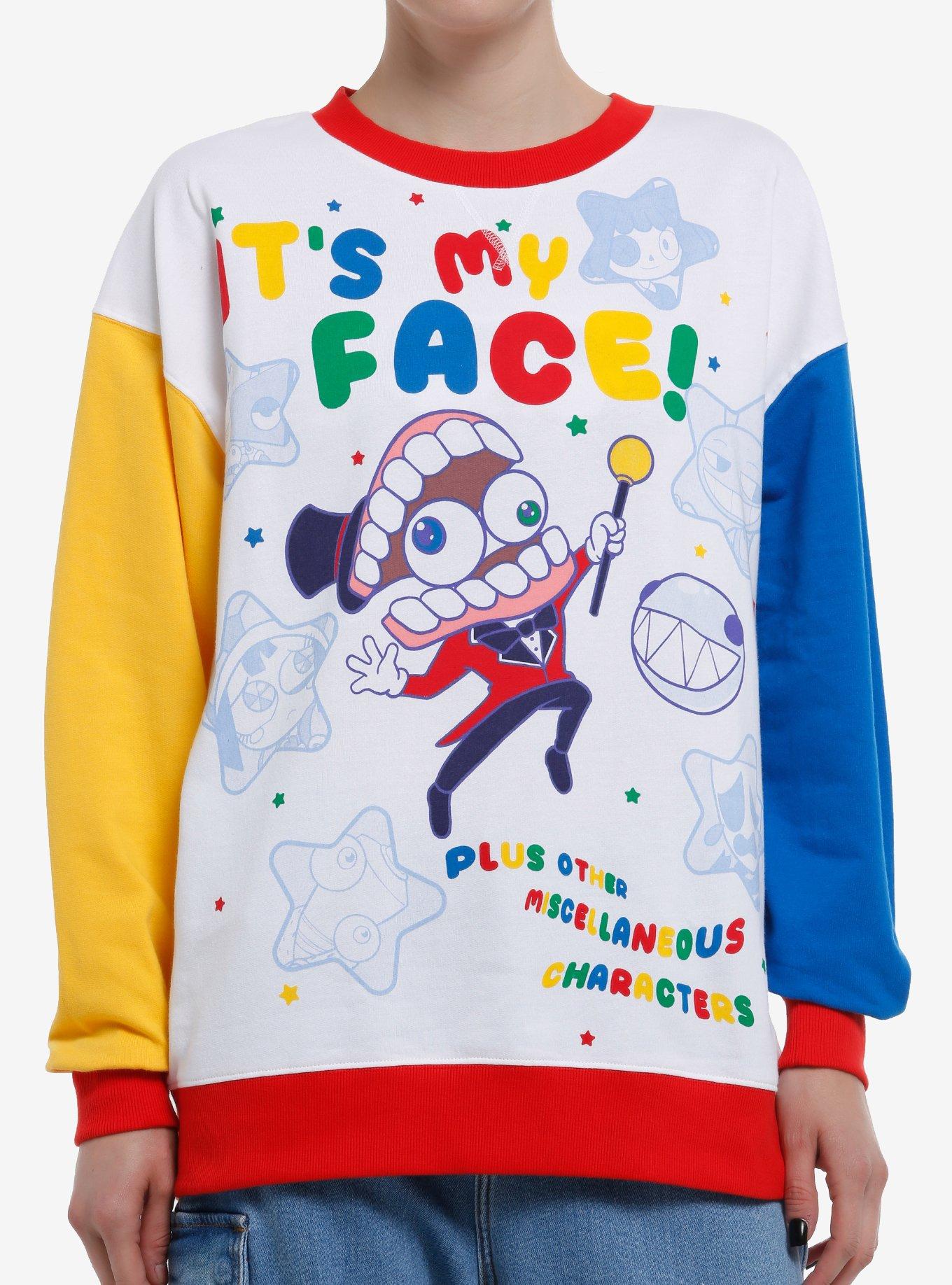 The Amazing Digital Circus Caine Girls Color-Block Sweater, , hi-res