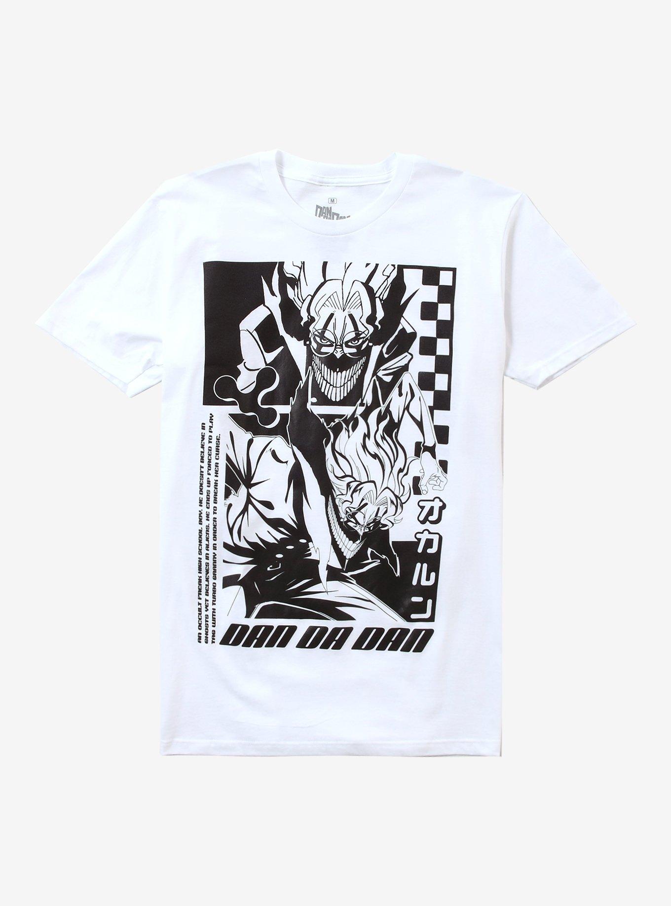 Dandadan Okarun Black & White Jumbo Print T-Shirt, , hi-res