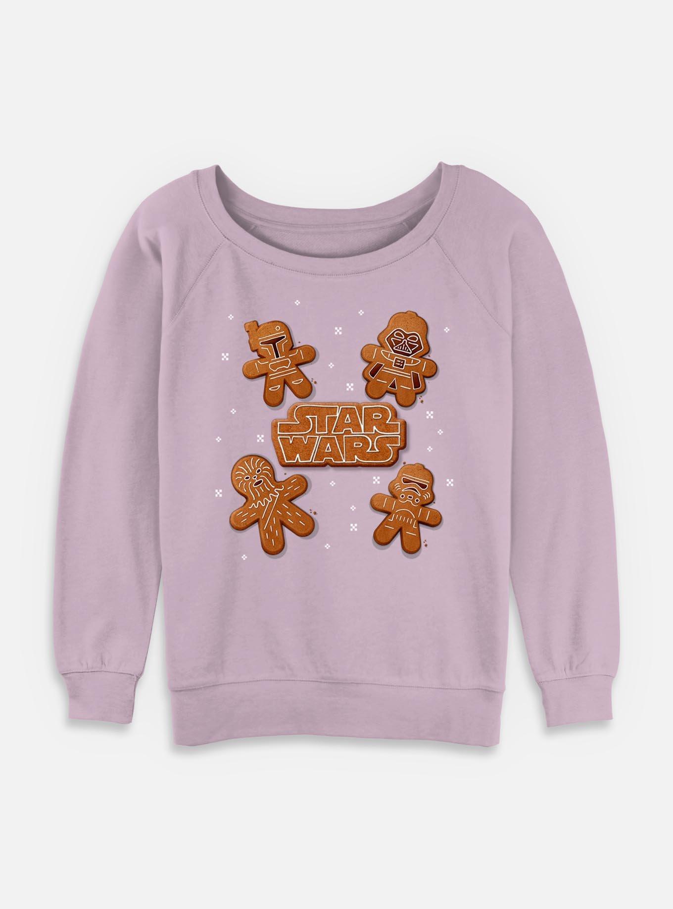 Star Wars Gingerbread Crew Womens Slouchy Sweatshirt, , hi-res