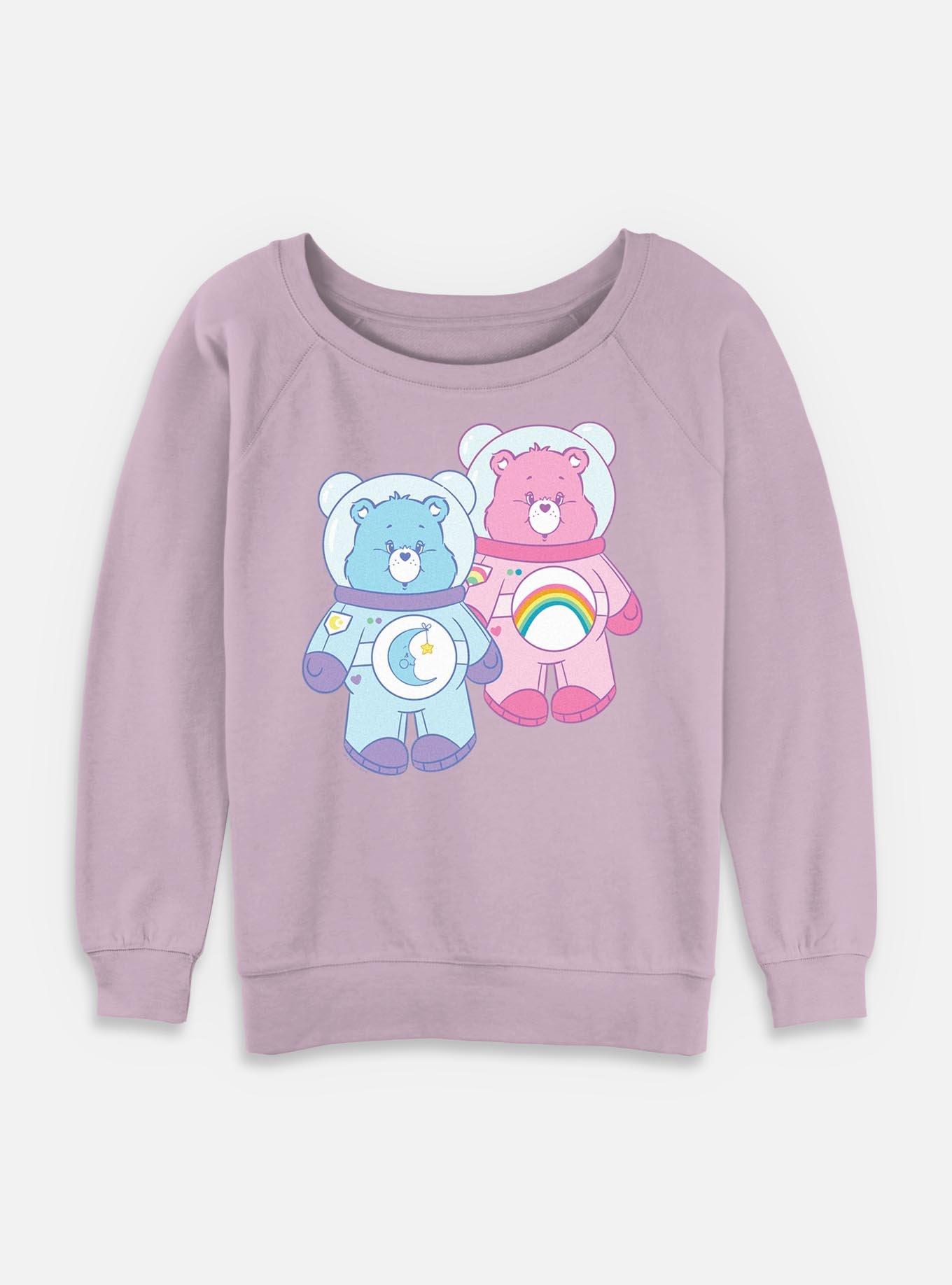 Care Bears Care Bears Space Suits  Womens Slouchy Sweatshirt, LAVENDER, hi-res