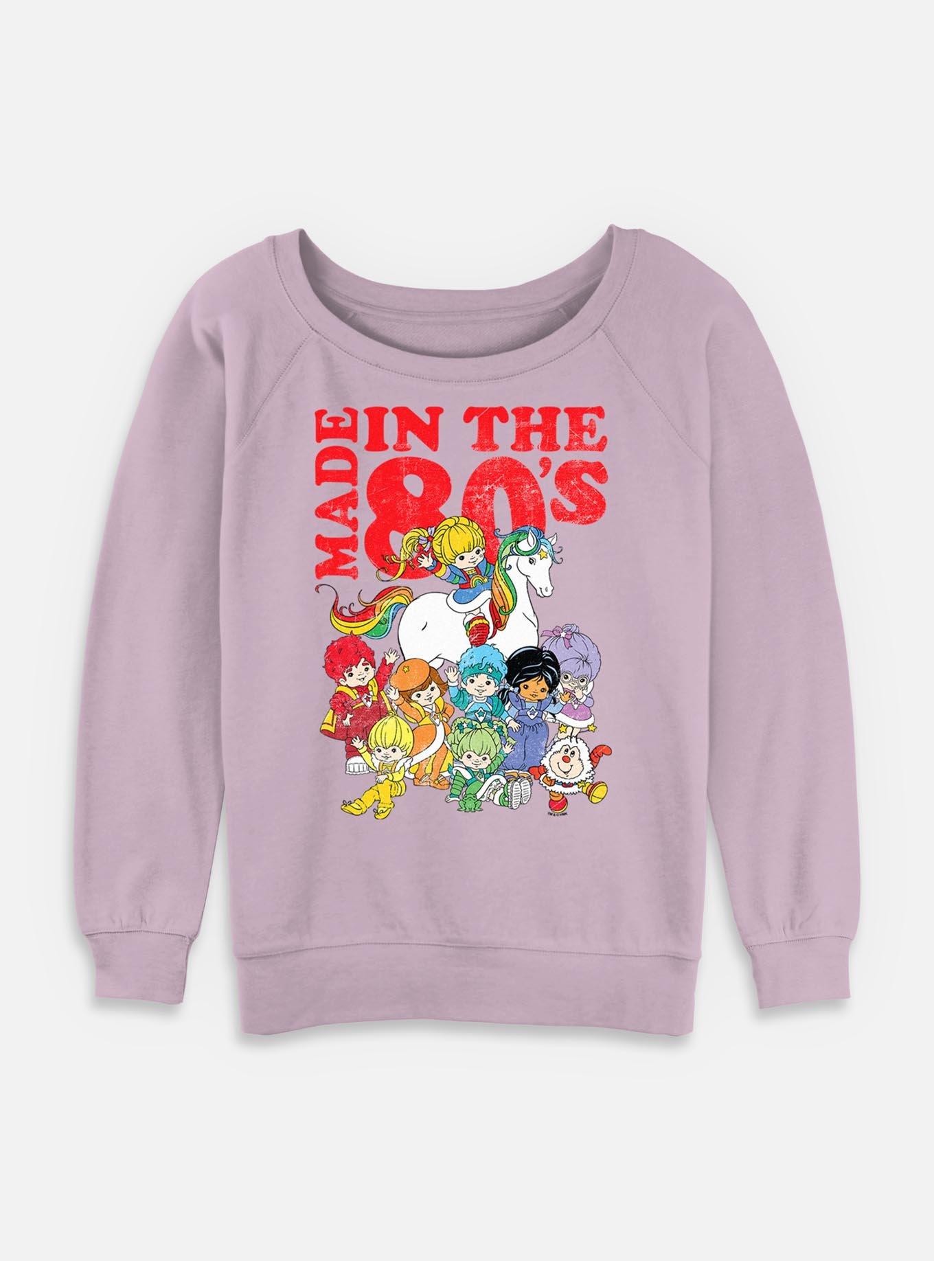 Rainbow Brite Made In The 80s Womens Slouchy Sweatshirt, LAVENDER, hi-res
