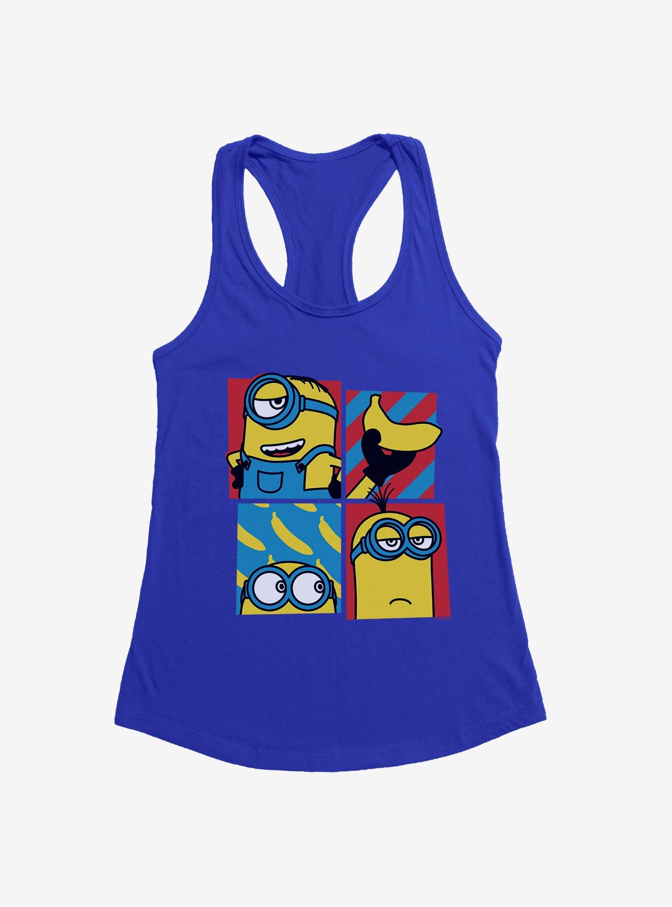 Minions Banana Pop Art Womens Tank Top, , hi-res