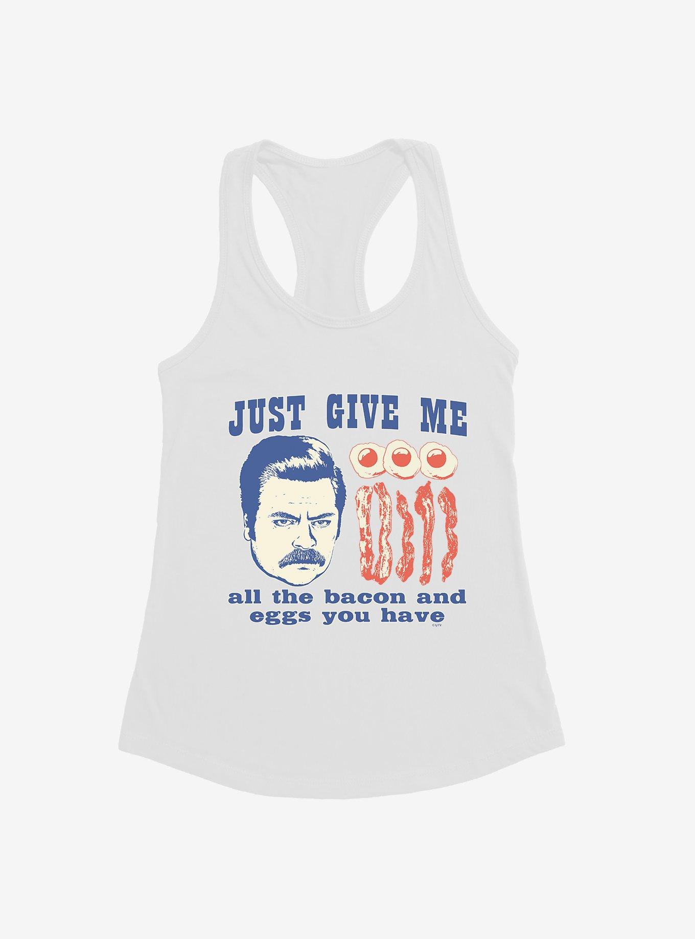 Parks And Recreation Ron And Breakfast Womens Tank Top, , hi-res