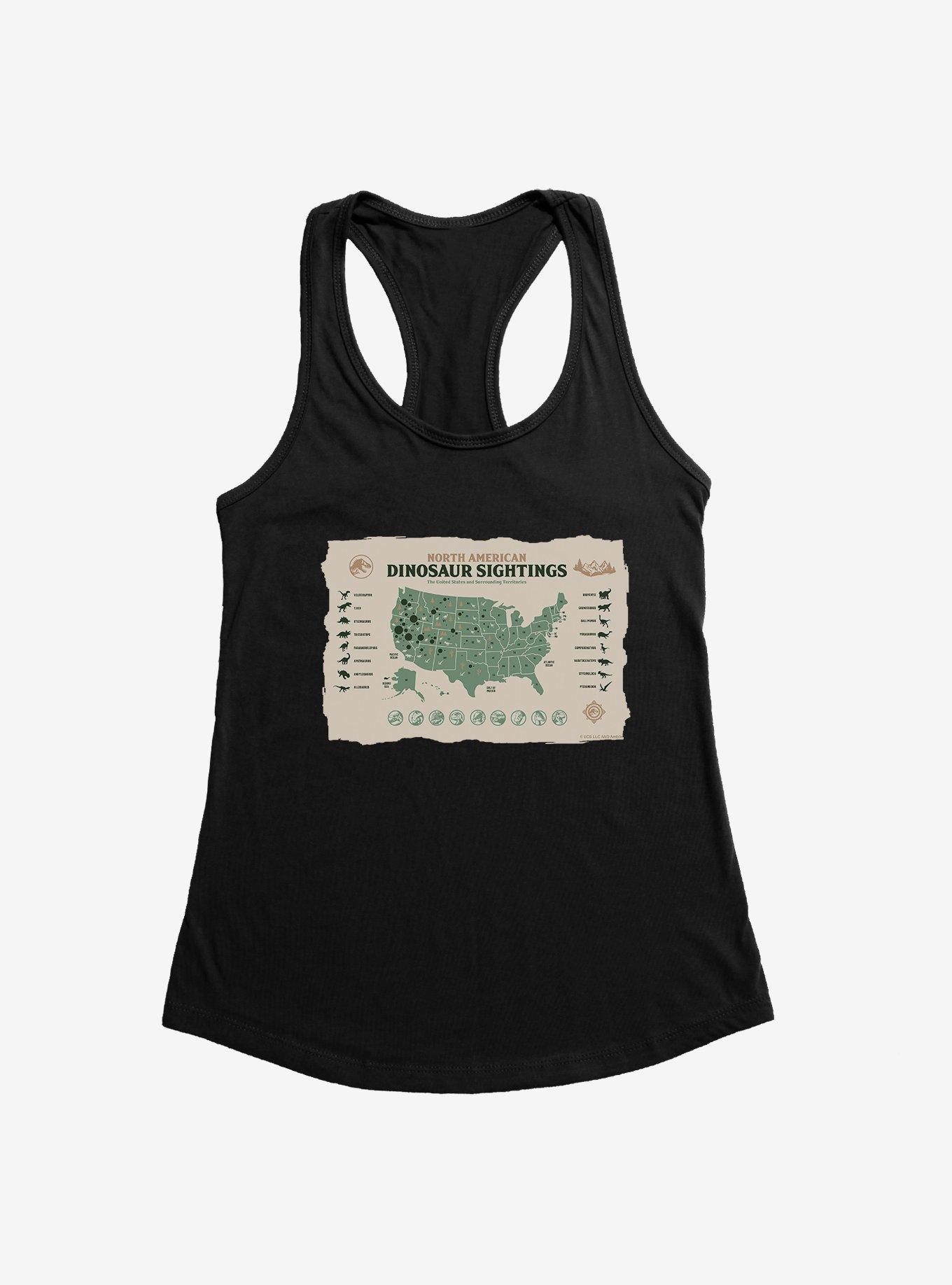 Jurassic World Dominion Dinosaur Sightings Womens Tank Top,Specials : American Fashion Style Bags On Sale