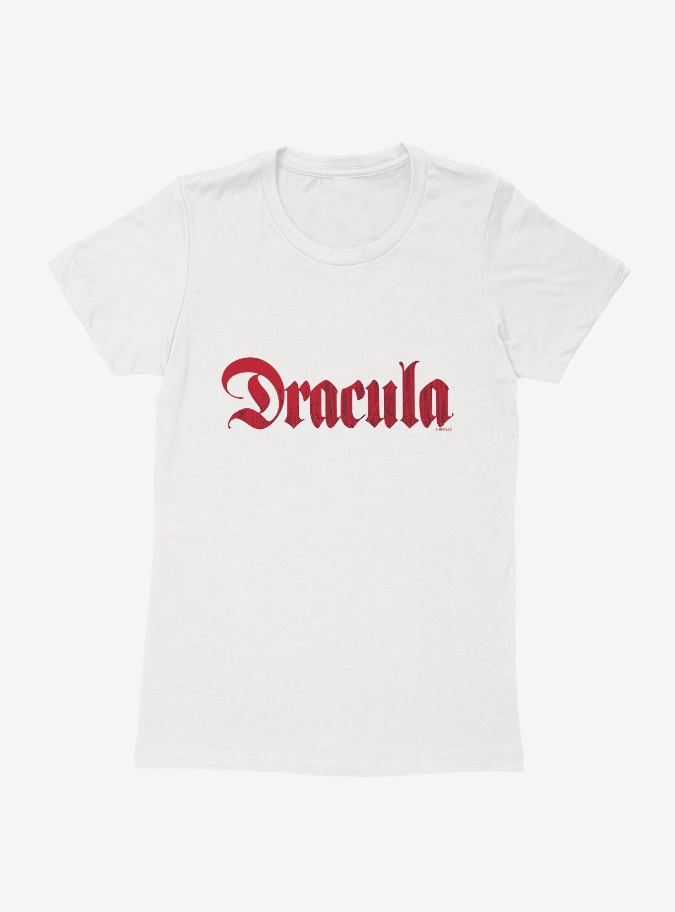 Universal Monsters Dracula Logo Script Womens T-Shirt, , hi-res
